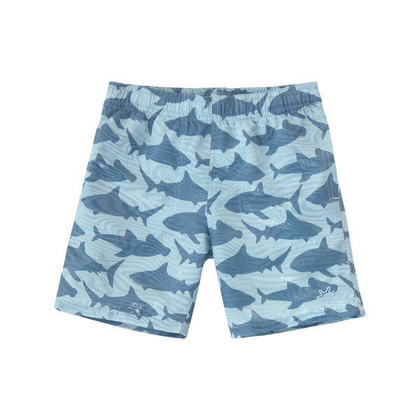 Vans 17” Outseam Shorts Navy Blue Swim Shorts Sunflower Yin