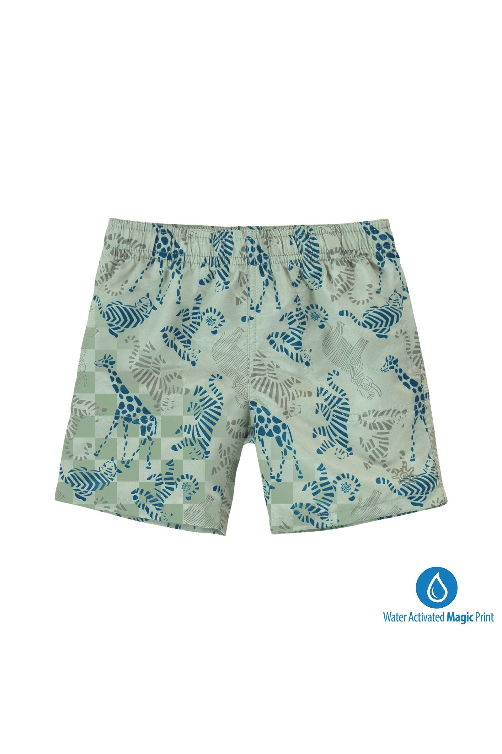 boys magic print beach shorts|magic-zoo