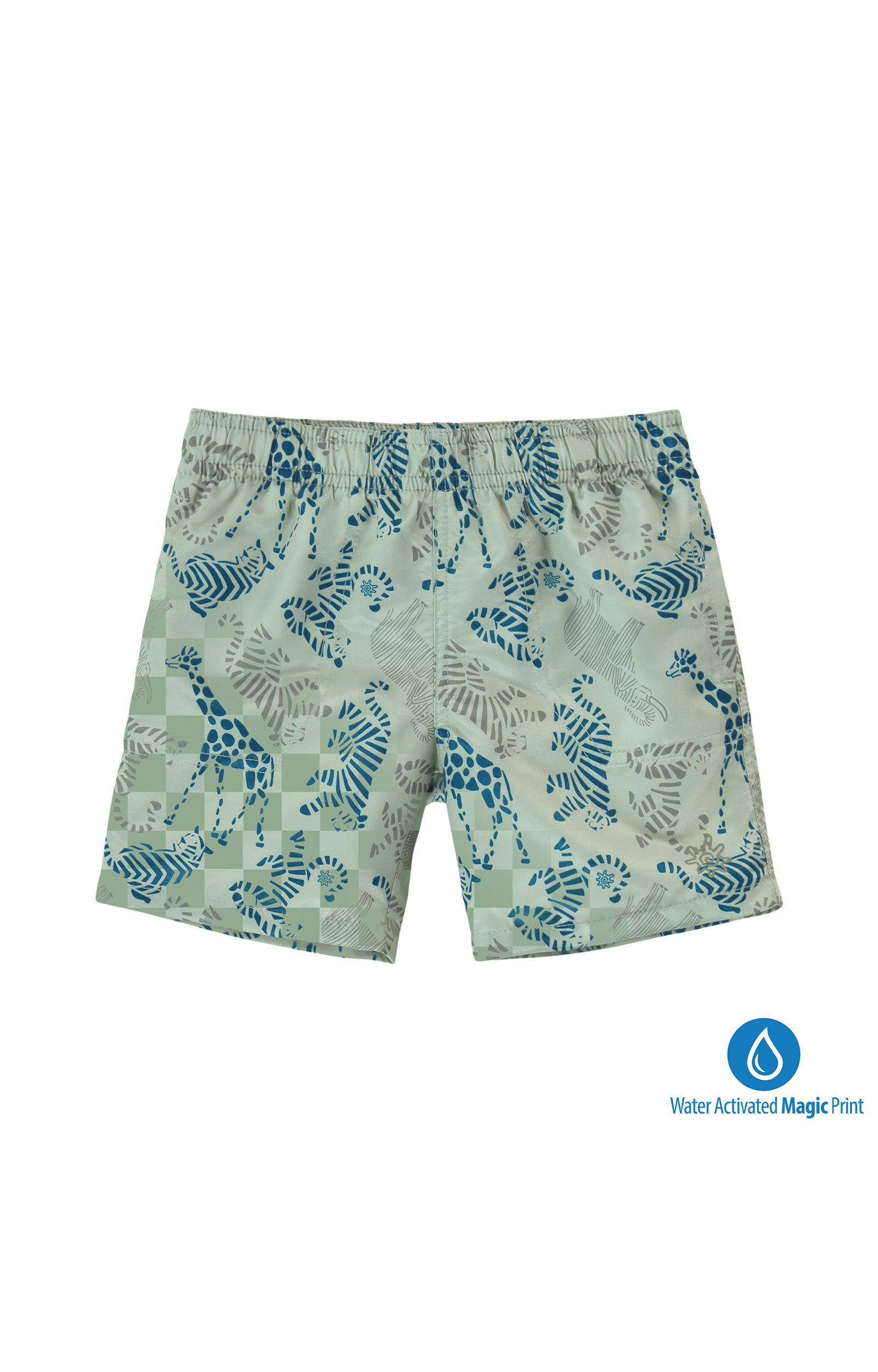 boys magic print beach shorts|magic-zoo
