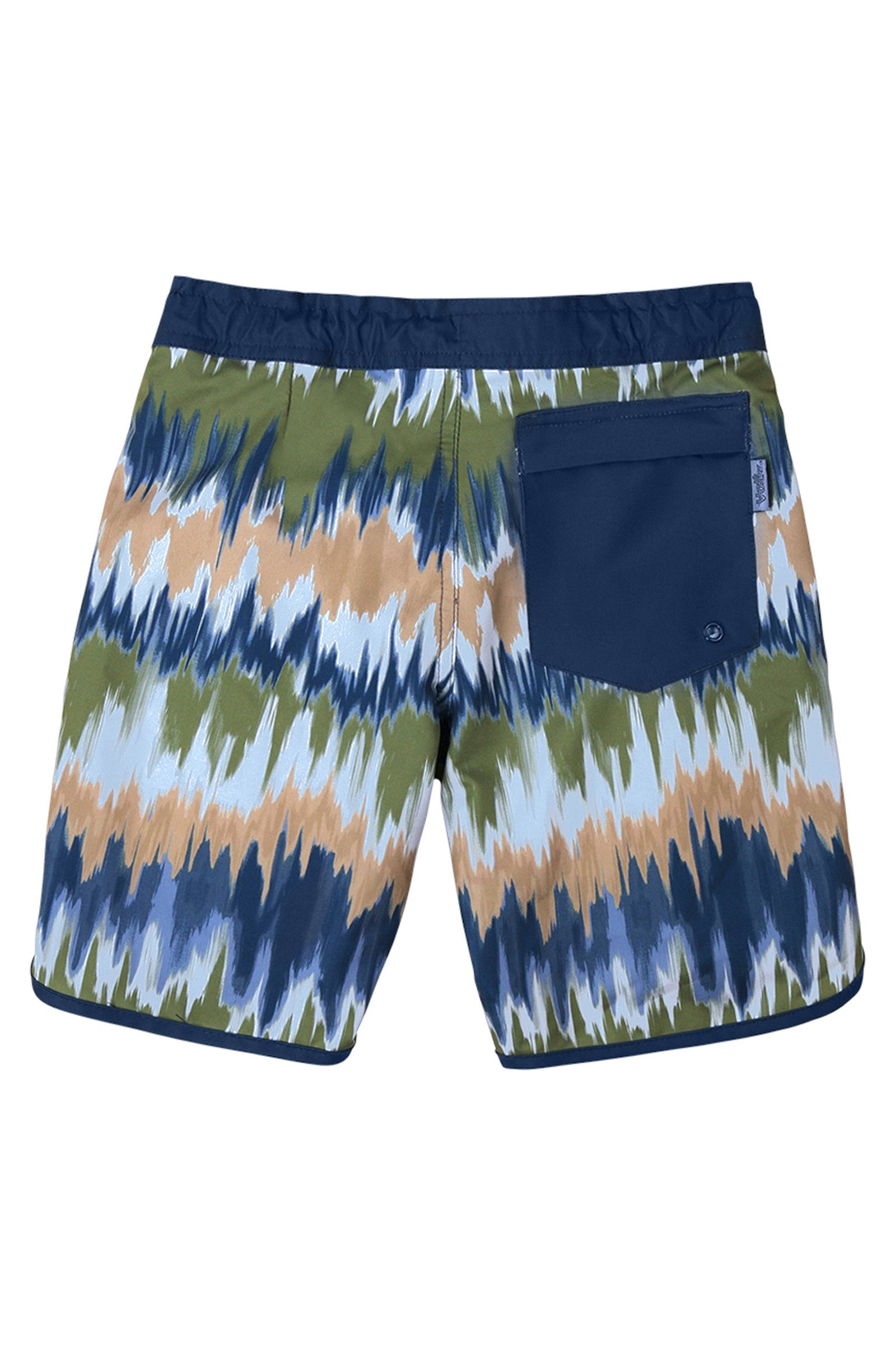 Boy's Retro Board Shorts in Sandstone Ombre|sandstone-ombre