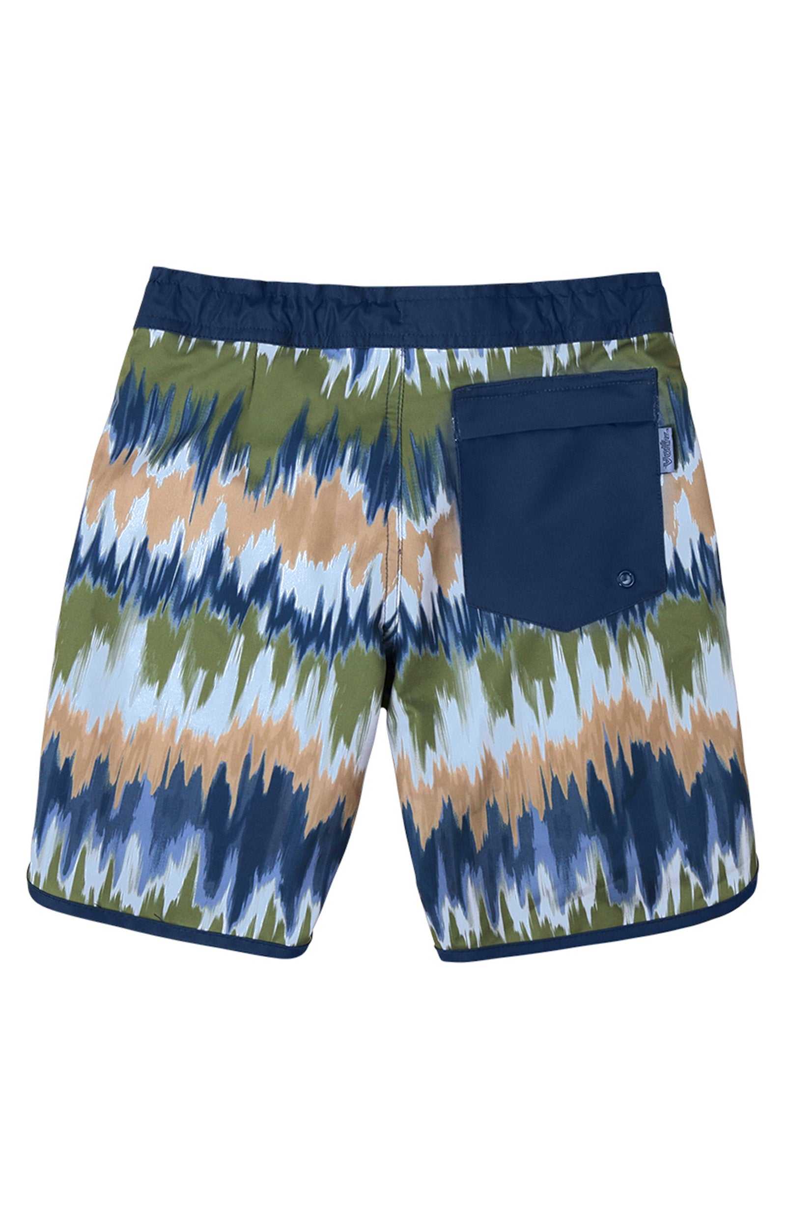 Boy's Retro Board Shorts in Sandstone Ombre|sandstone-ombre
