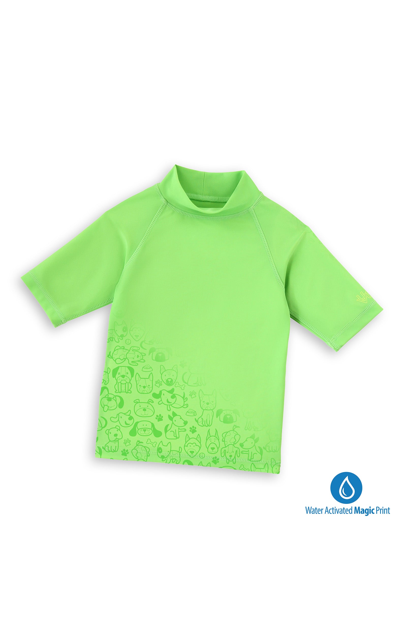 kids neon magic print sun and swim shirt|neon-pups