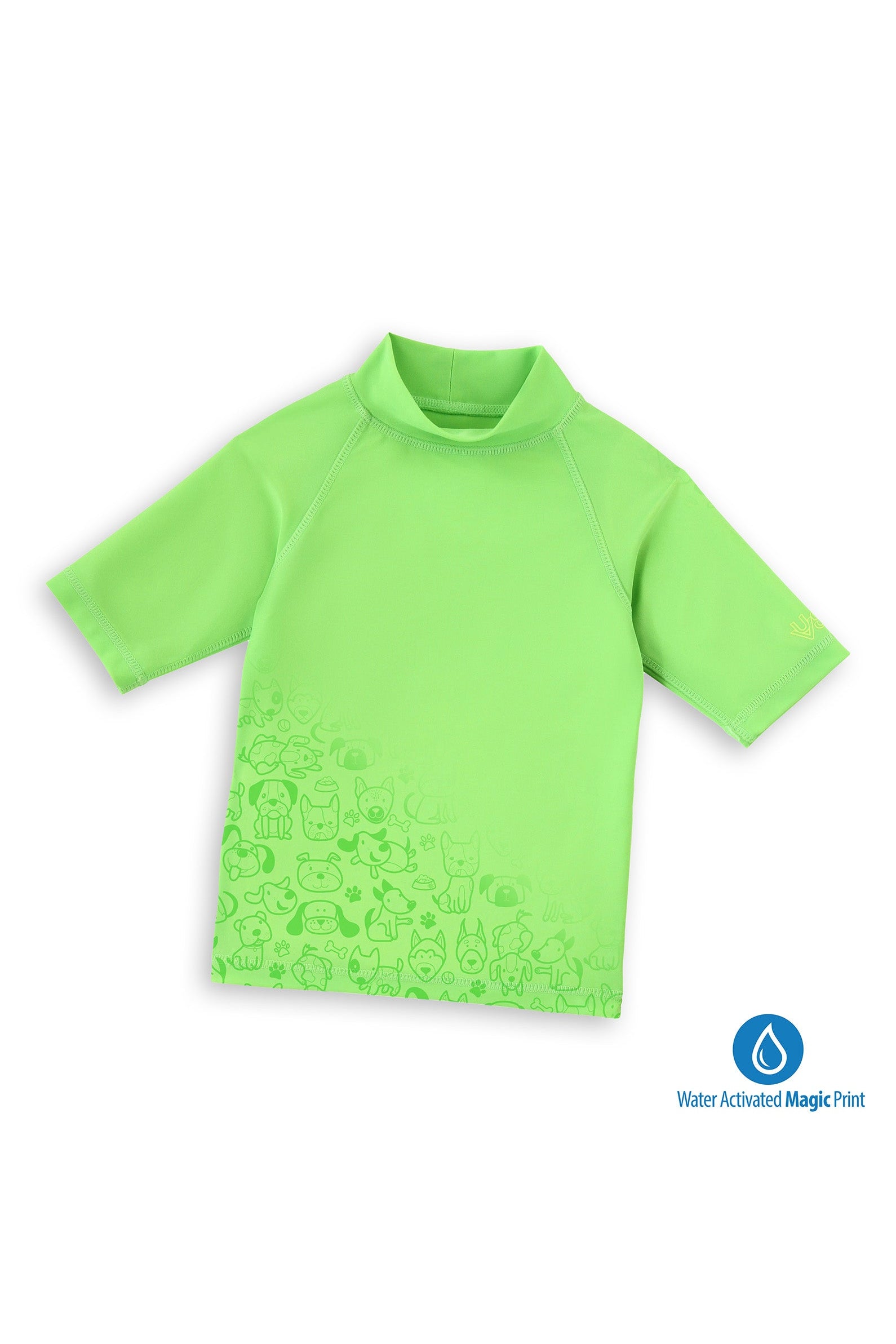 kids neon magic print sun and swim shirt|neon-pups