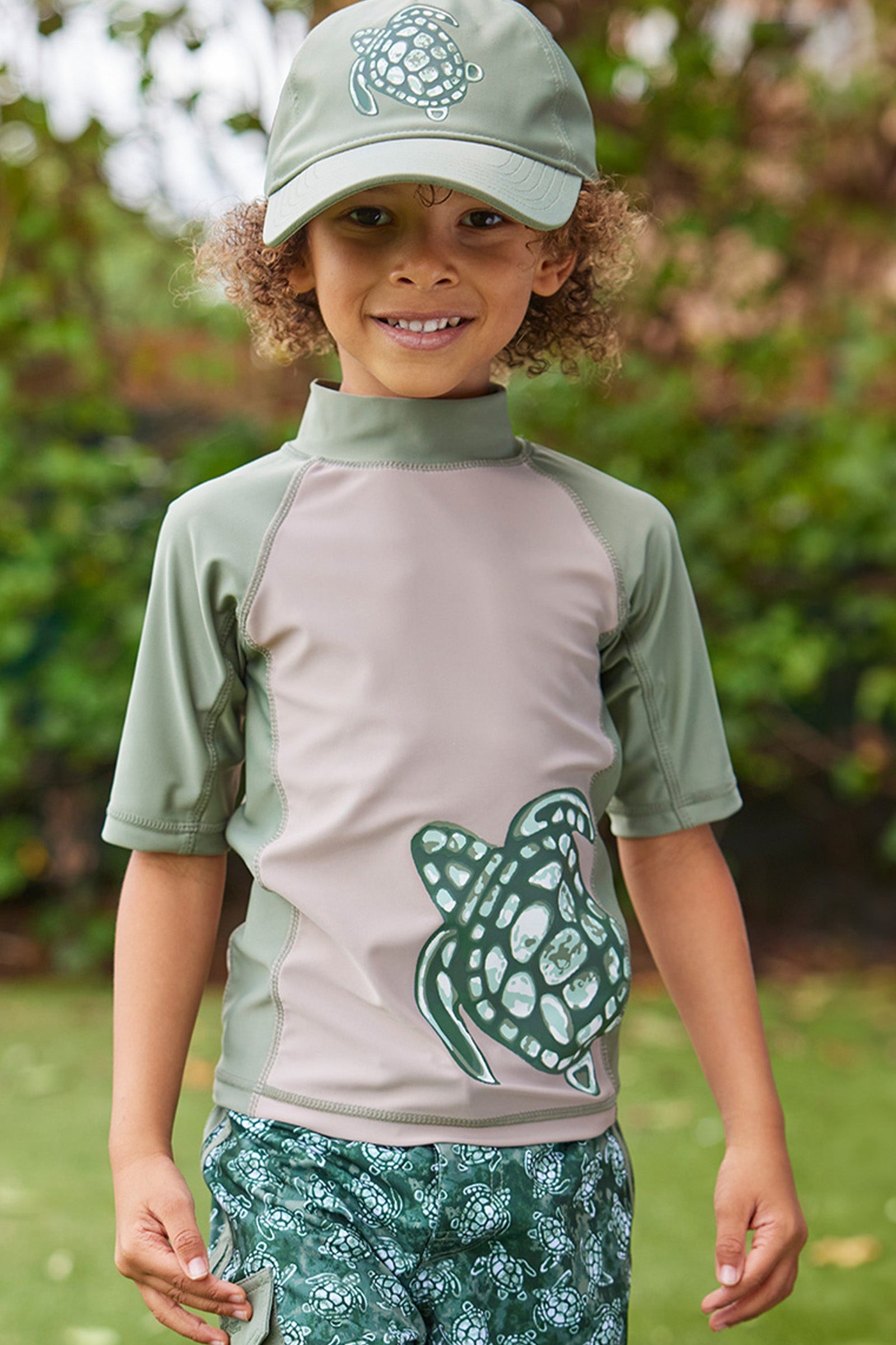 boy in short sleeve adventure sun & swim shirt|turtle-cove-explorer