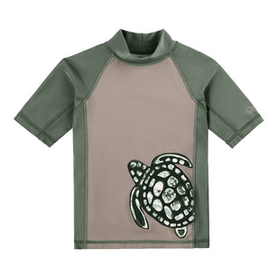 Boy's Adventure Short Sleeve Swim Shirt|turtle-cove-explorer