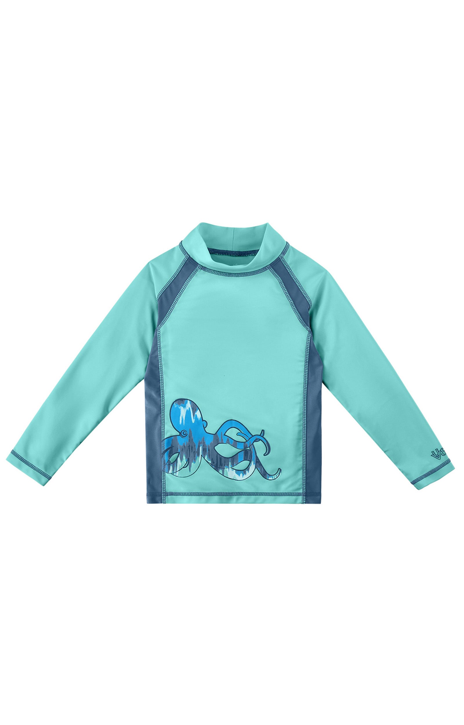Boy's LS Active UPF Swim Shirt|tentacle-twist