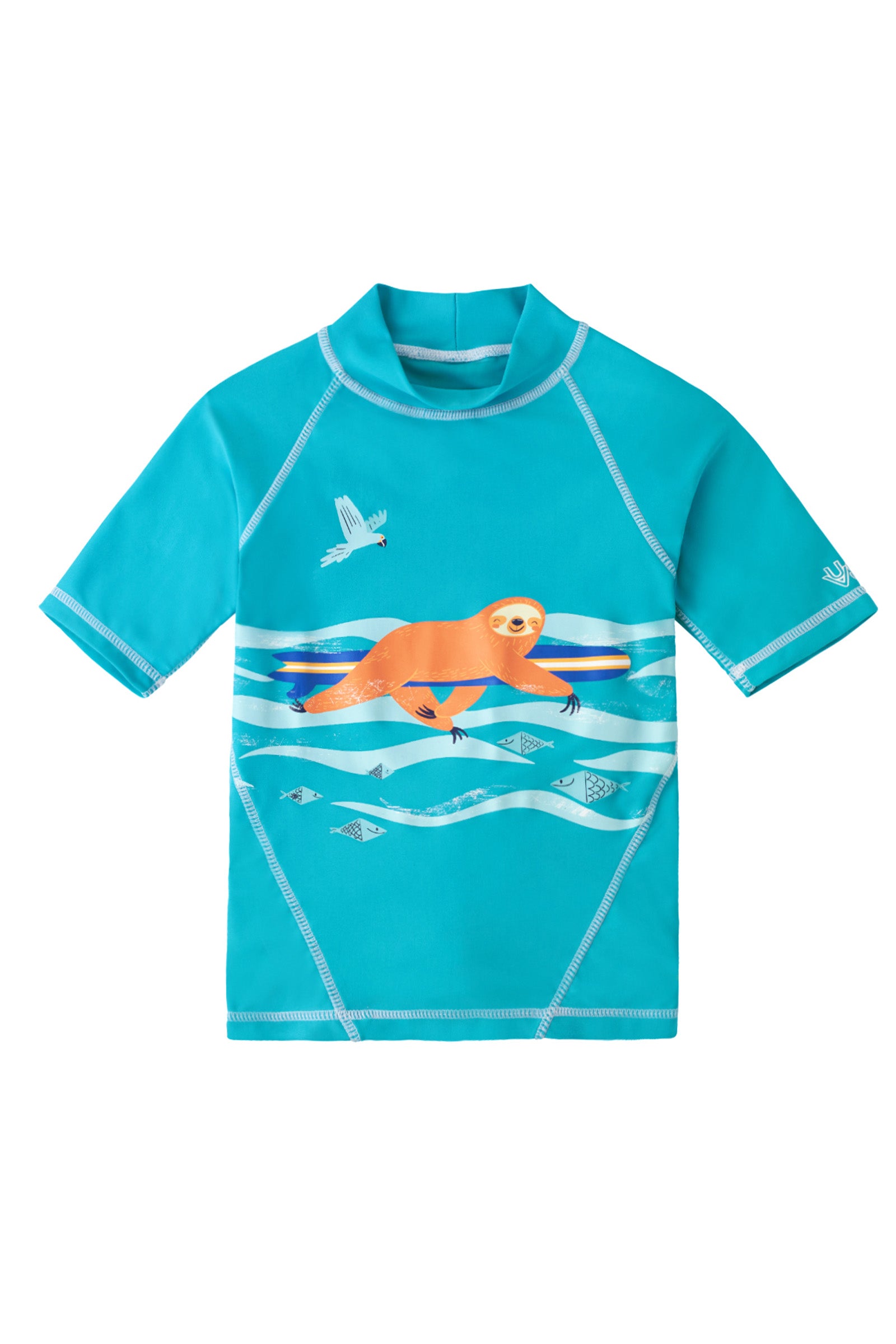 Boy's Short Sleeve Sport Sun & Swim Shirt