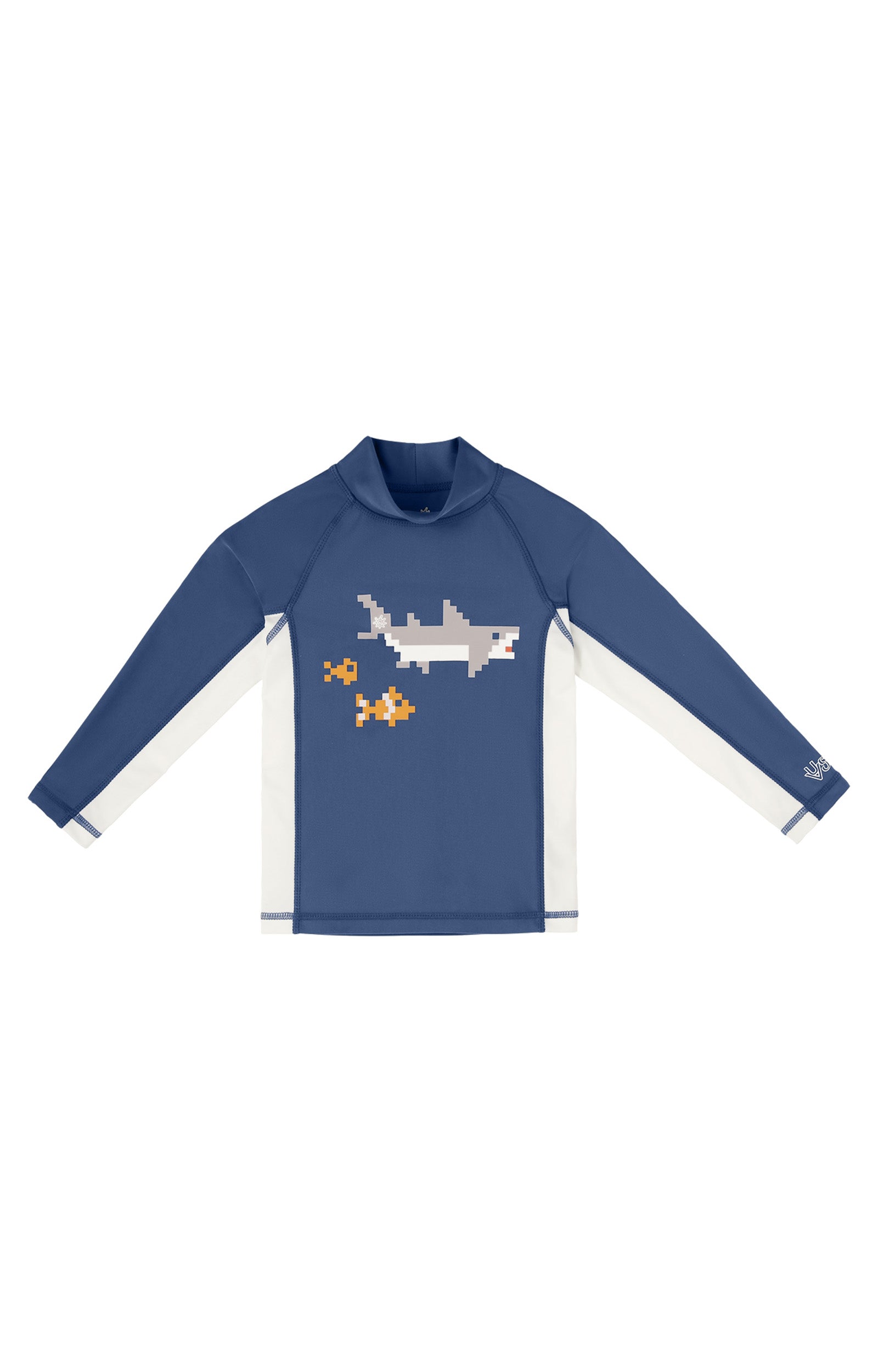 boys long sleeve adventure sun & swim shirt|shark-cade-game