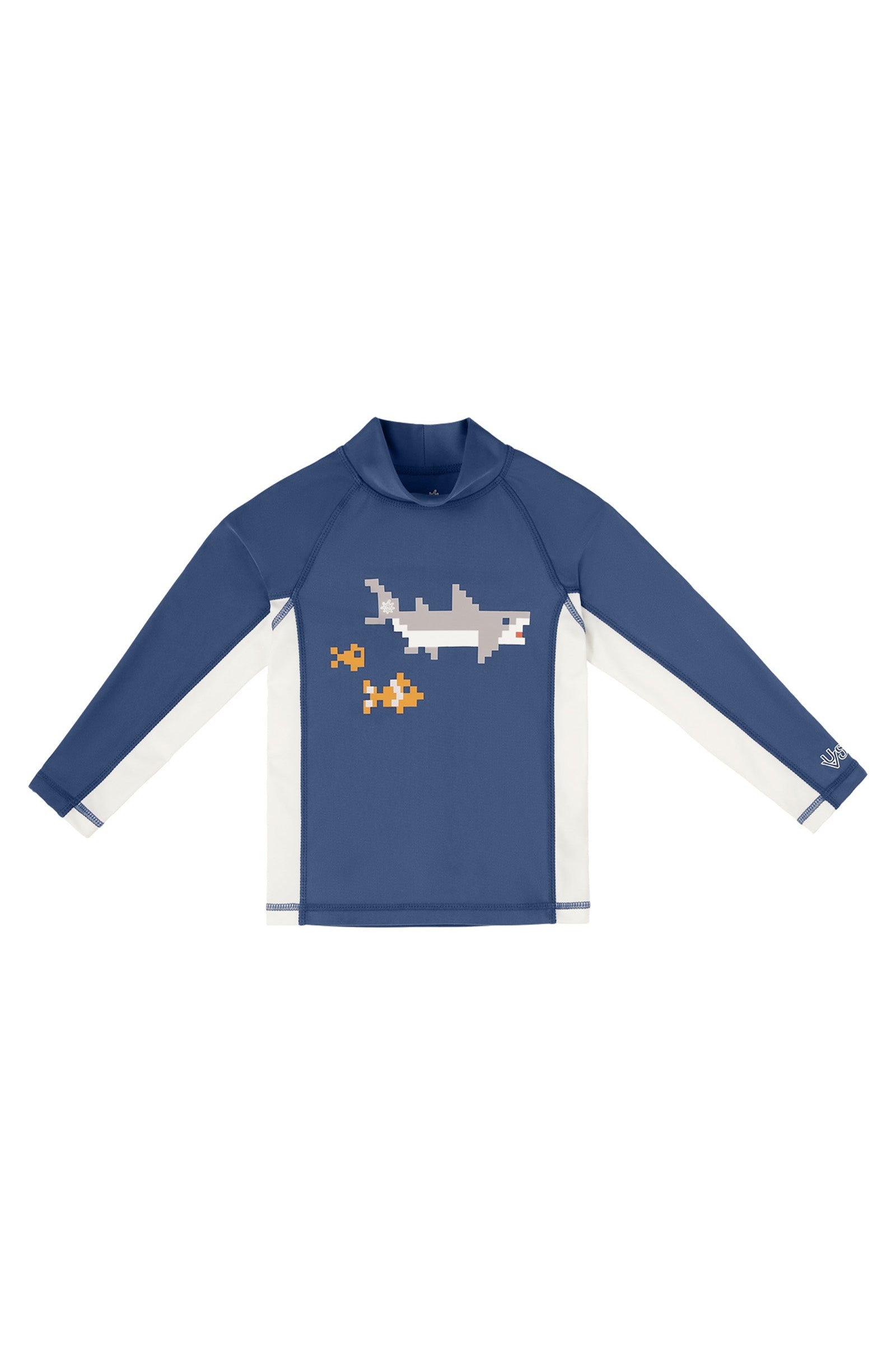 boys long sleeve adventure sun & swim shirt|shark-cade-game