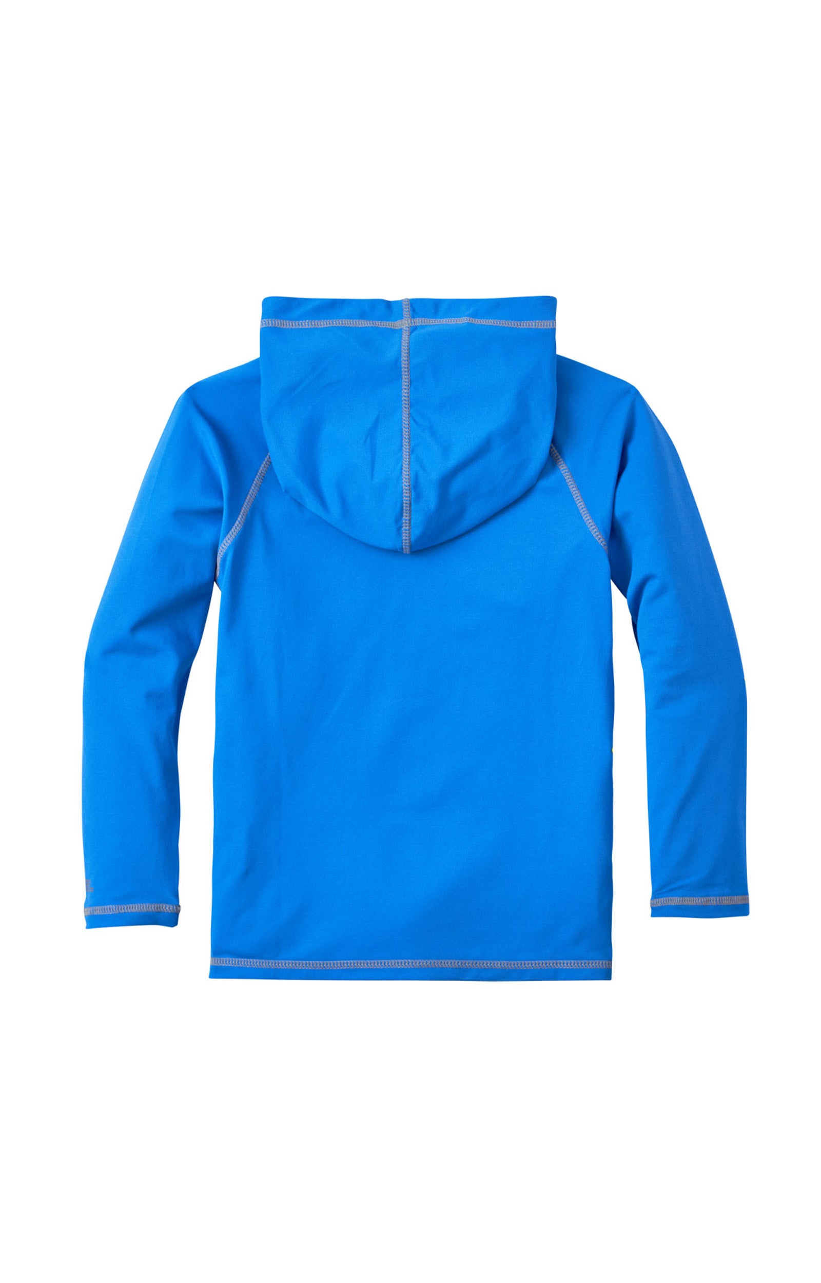 back of the boy's pullover hoodie in royal|royal