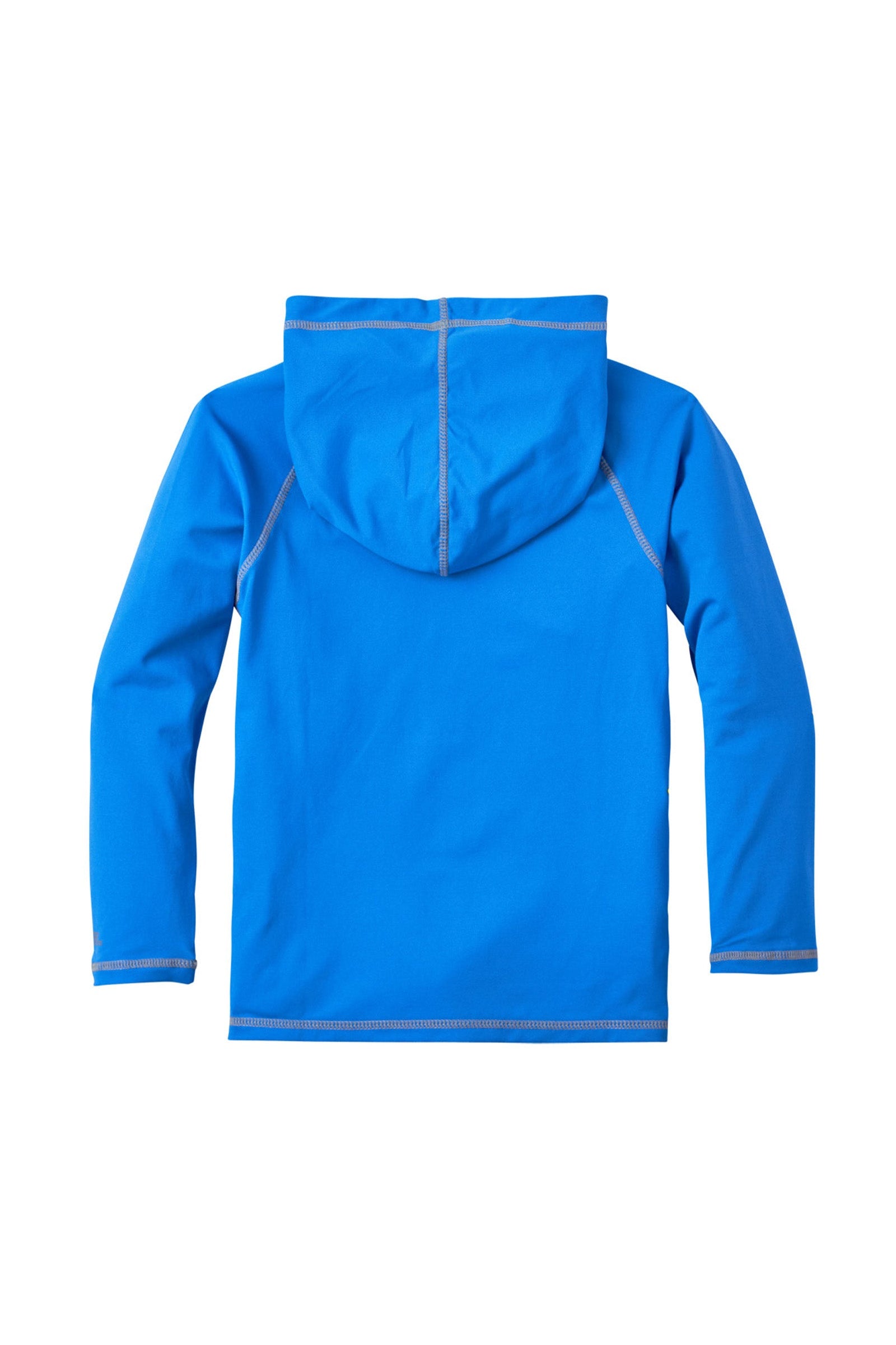 back of the boy's pullover hoodie in royal|royal