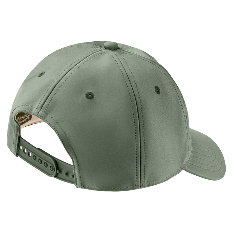 Back view of boy's snap back hat|washed-olive-coasting-turtle