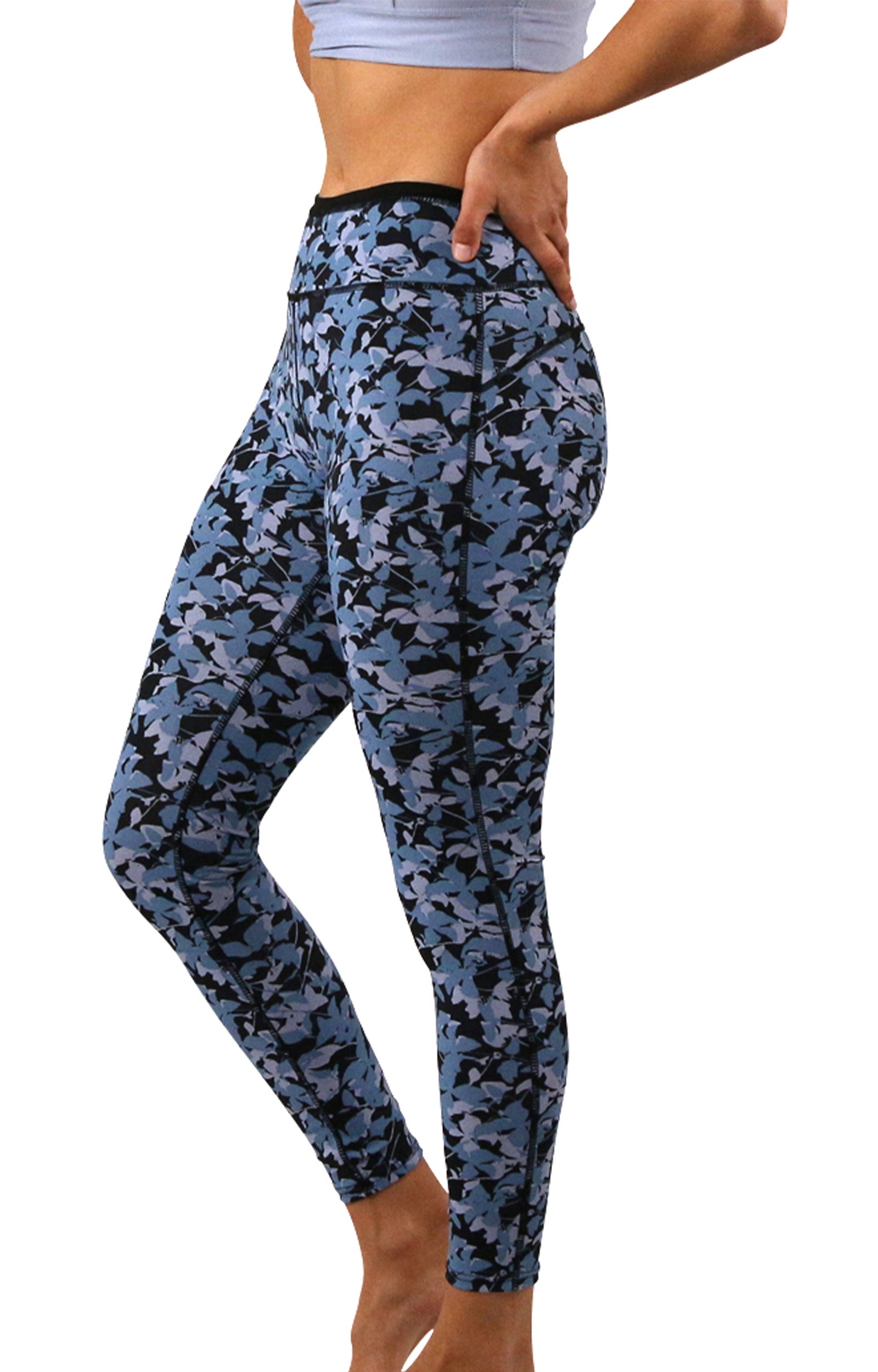 women's upf active sport swim tights|black-shadow-floral