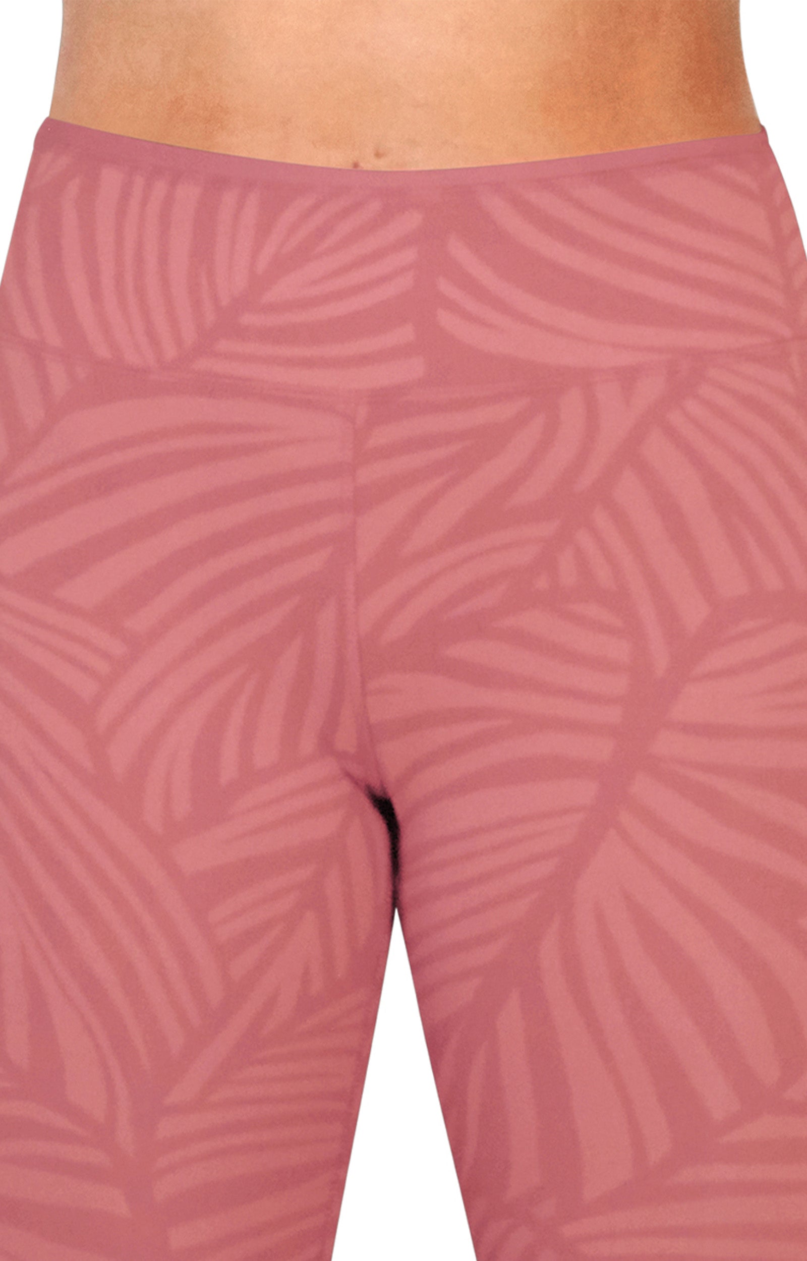 Close Up of the Women's Active Sport Swim Tights in Canyon Palma|canyon-palma