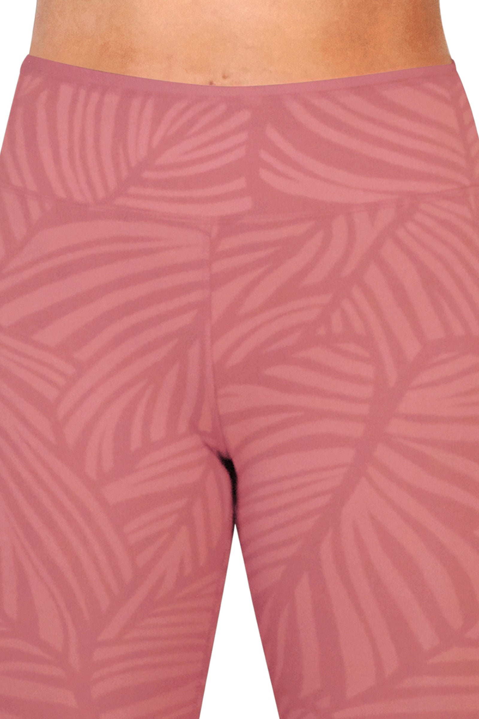 Close Up of the Women's Active Sport Swim Tights in Canyon Palma|canyon-palma