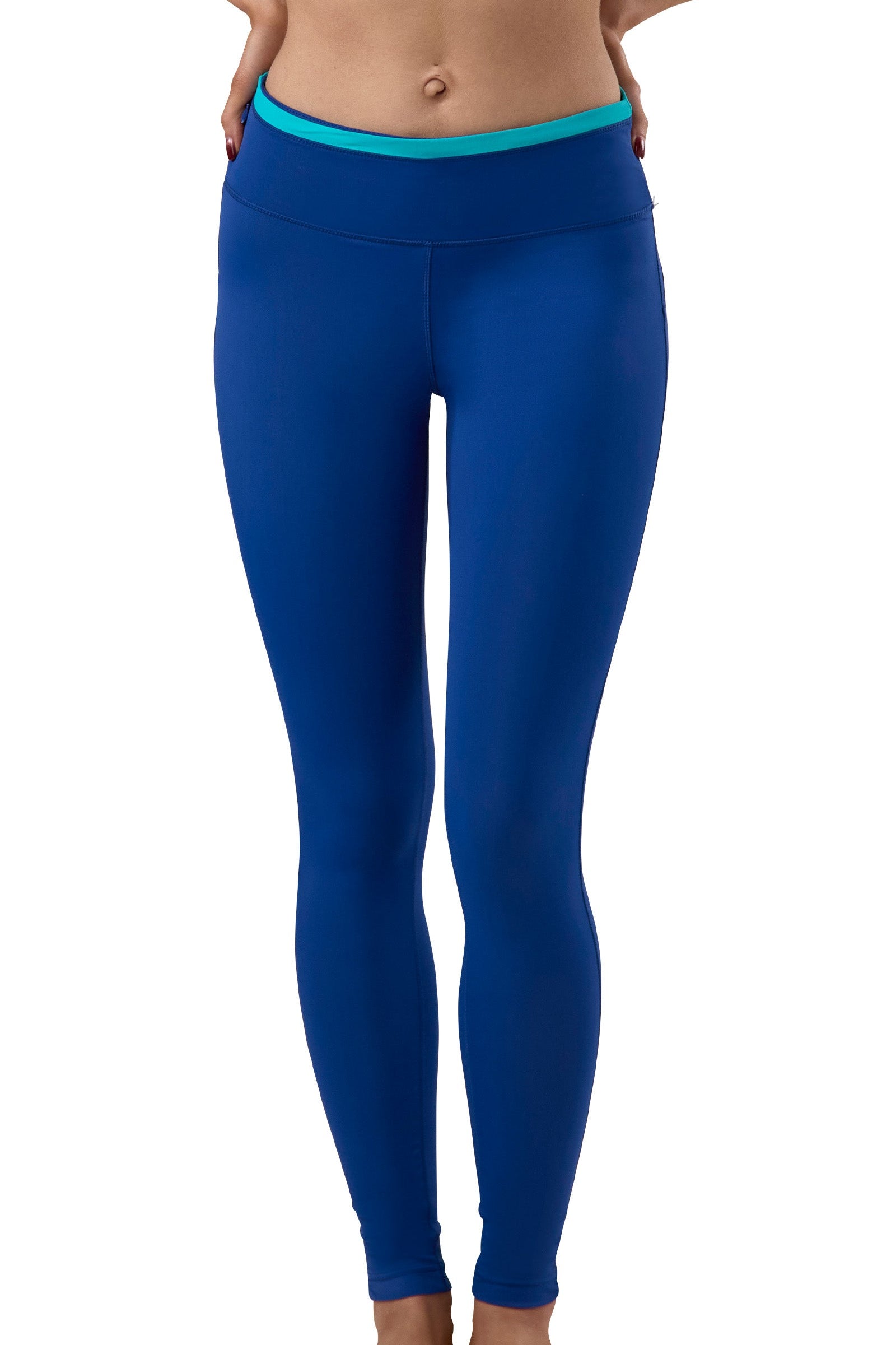 Women's Active Sport Swim Tights in Navy Blue|navy-blue