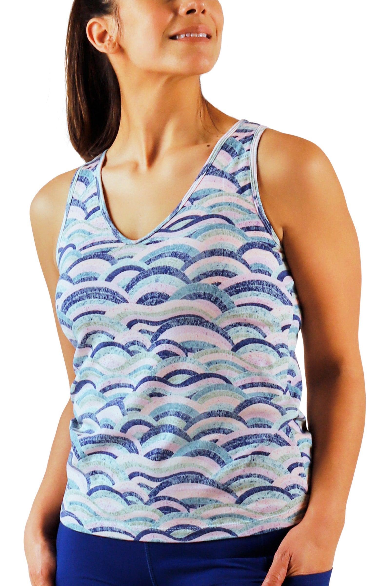 womens everyday shelf bra tank in mosaic knolls|mosaic-knolls