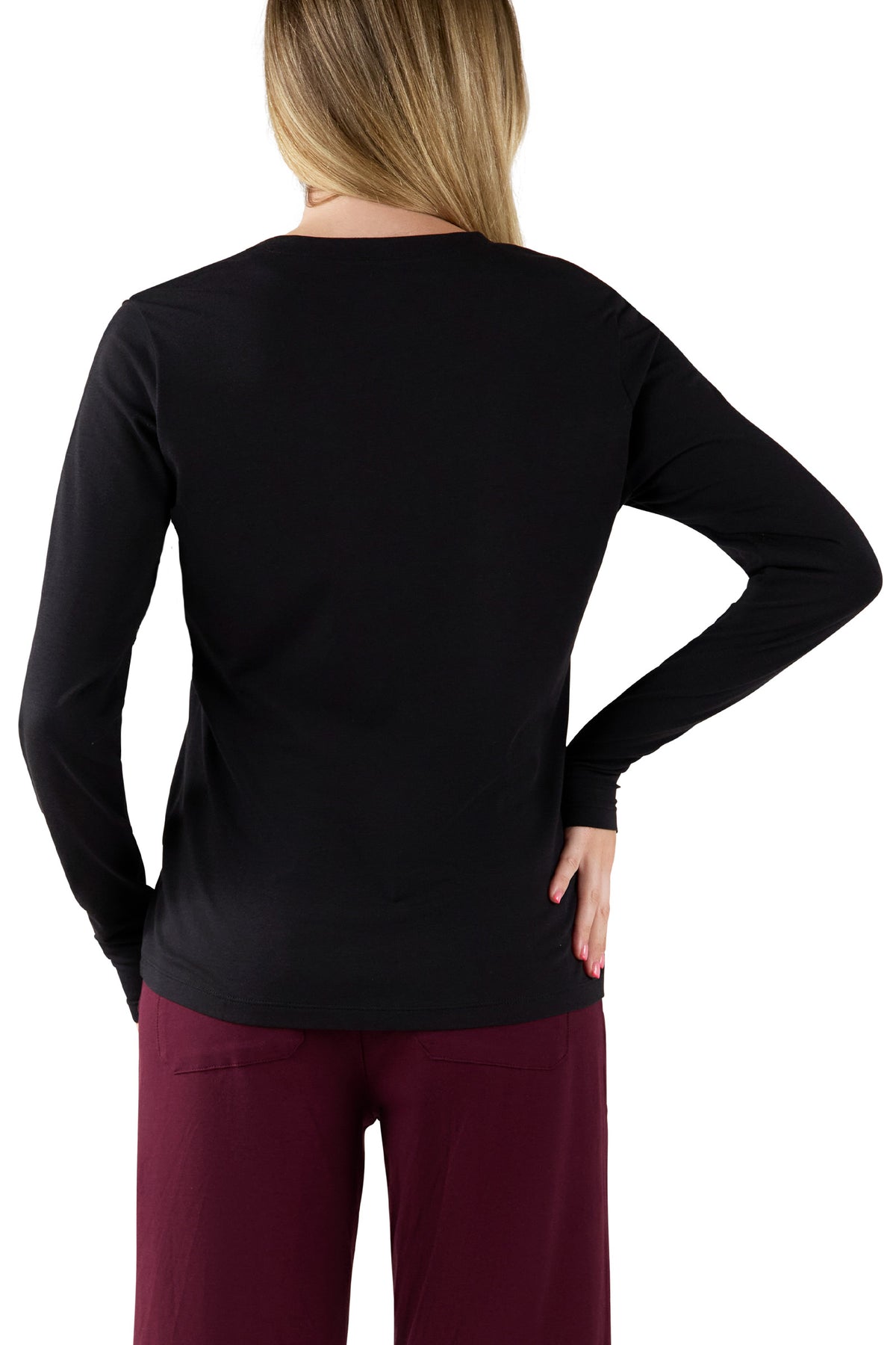 Women's Long Sleeve V-Neck R&R Tee
