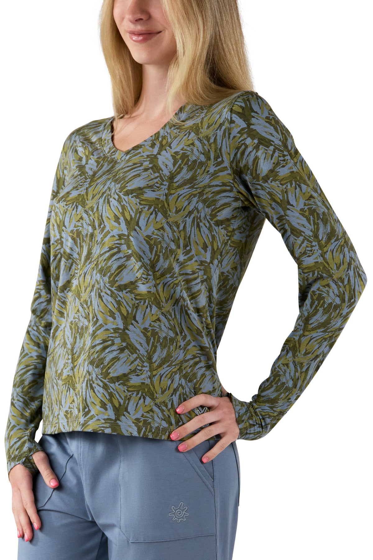 Women's Long Sleeve V-Neck R&R Tee