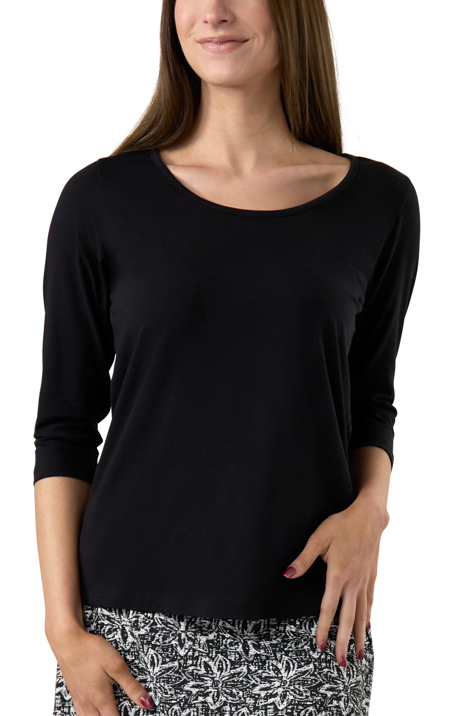 Women's 3/4 Sleeve Scoop Neck R&R Tee