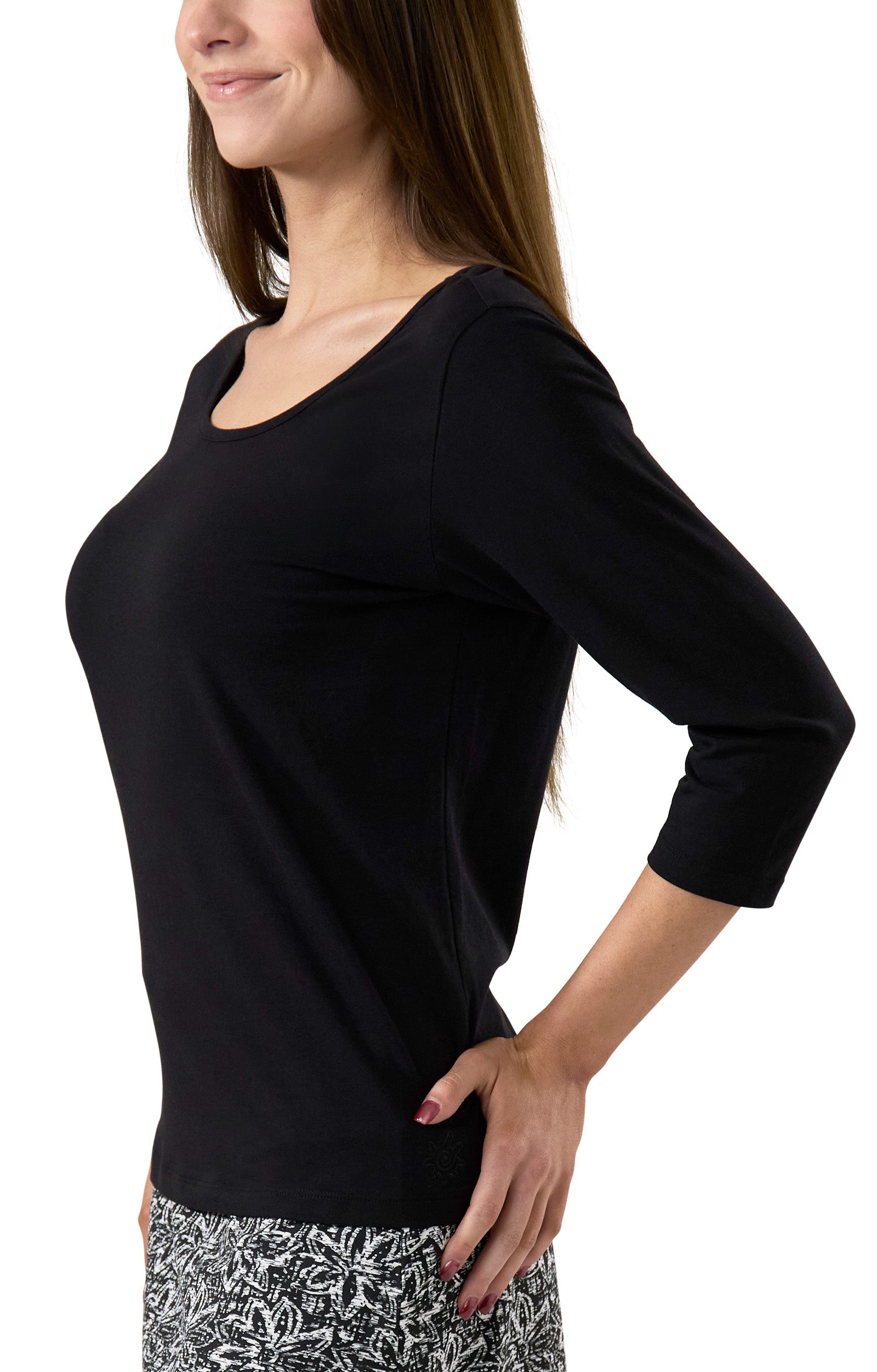 Women's 3/4 Sleeve Scoop Neck R&R Tee