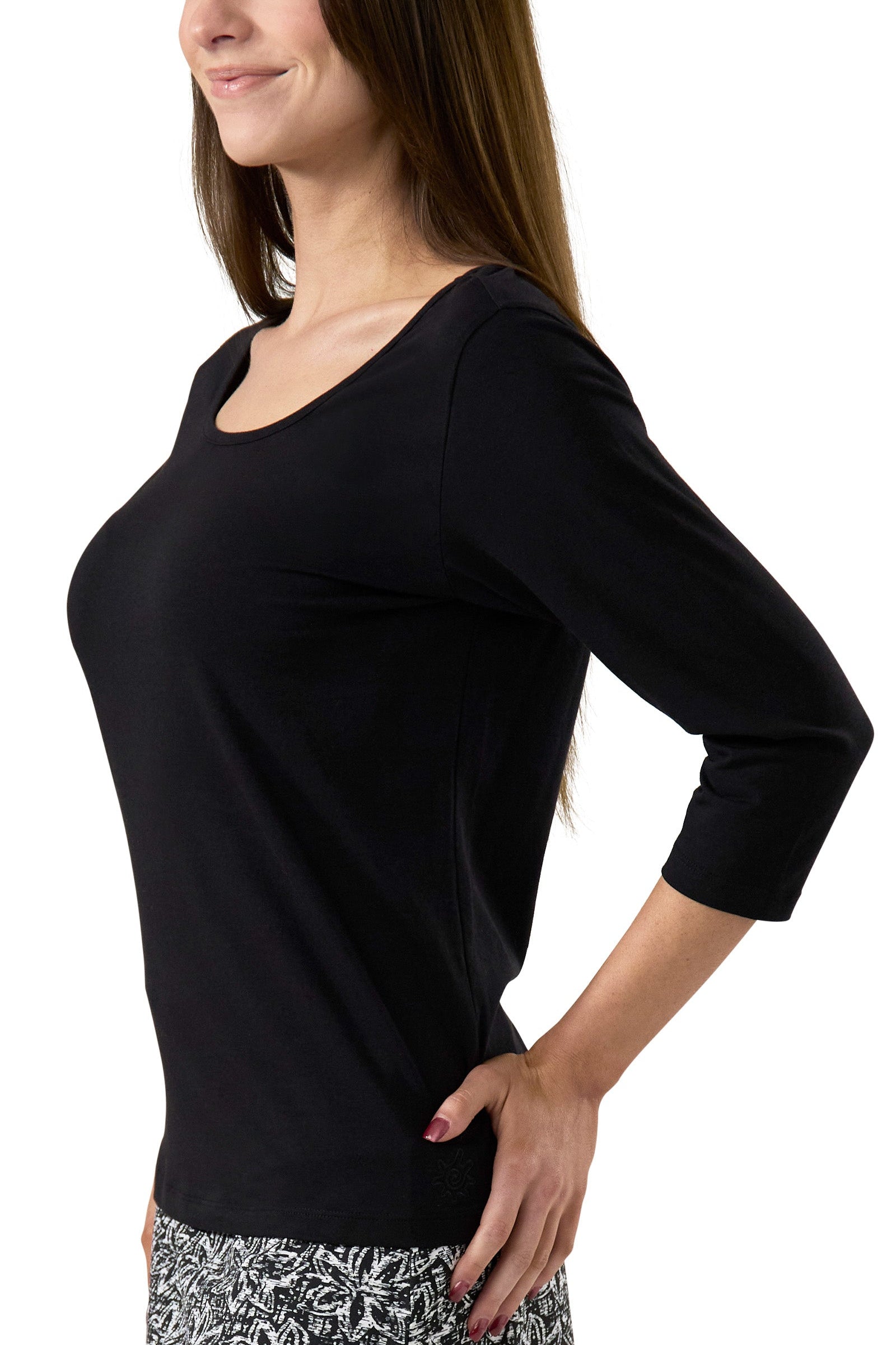 Women's 3/4 Sleeve Scoop Neck R&R Tee
