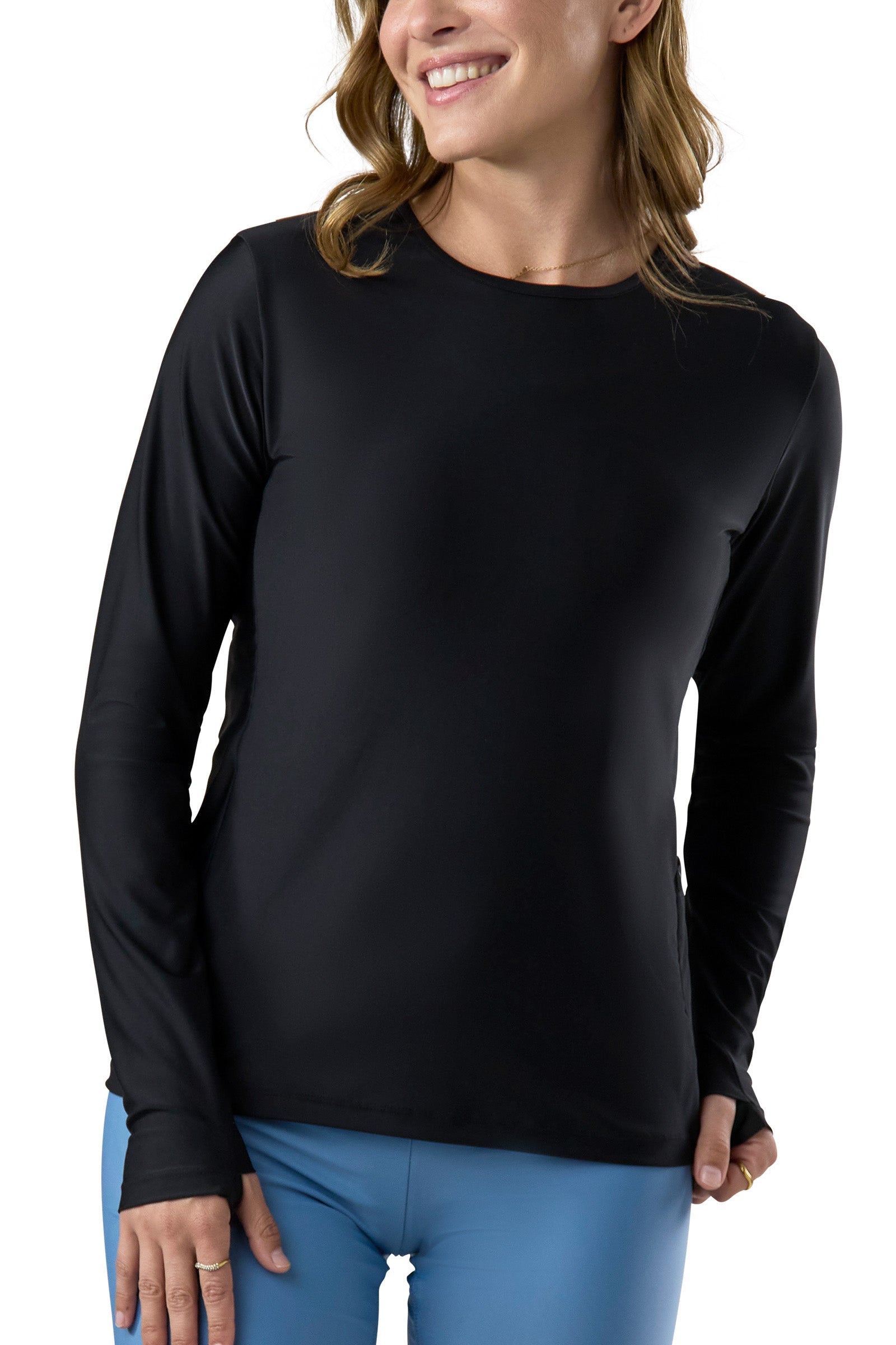 Women's Long Sleeve Crew Sun & Swim Shirt