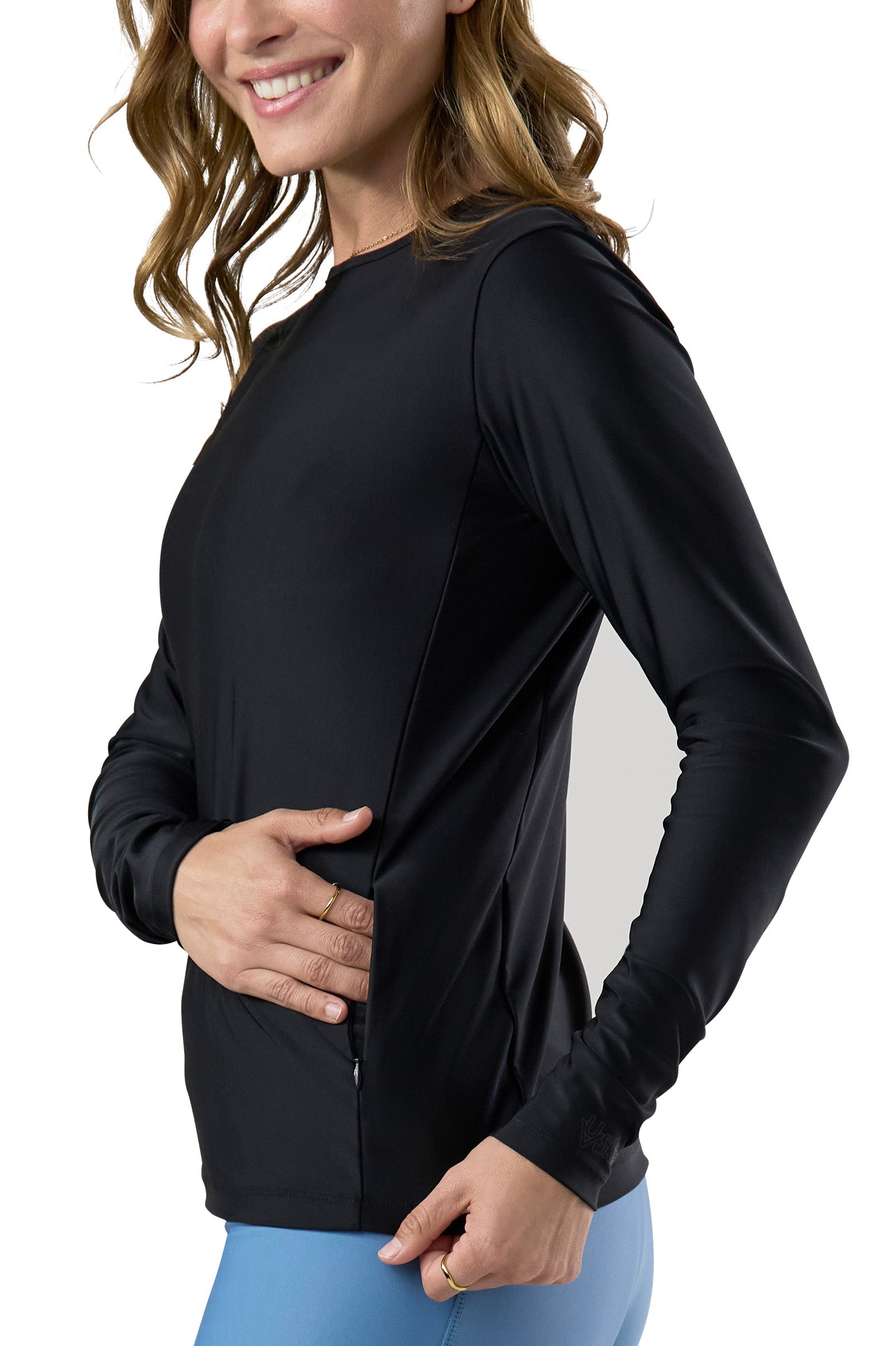 Women's Long Sleeve Crew Sun & Swim Shirt