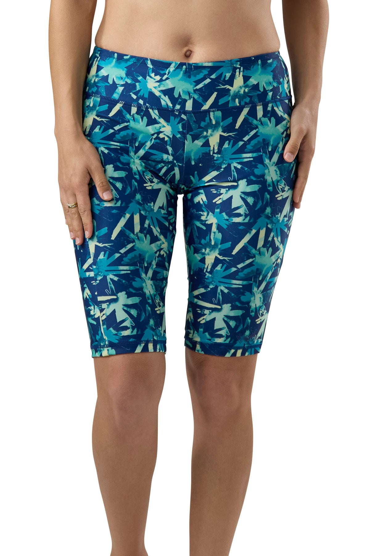women's active swim jammerz in tie dye burst|tie-dye-burst