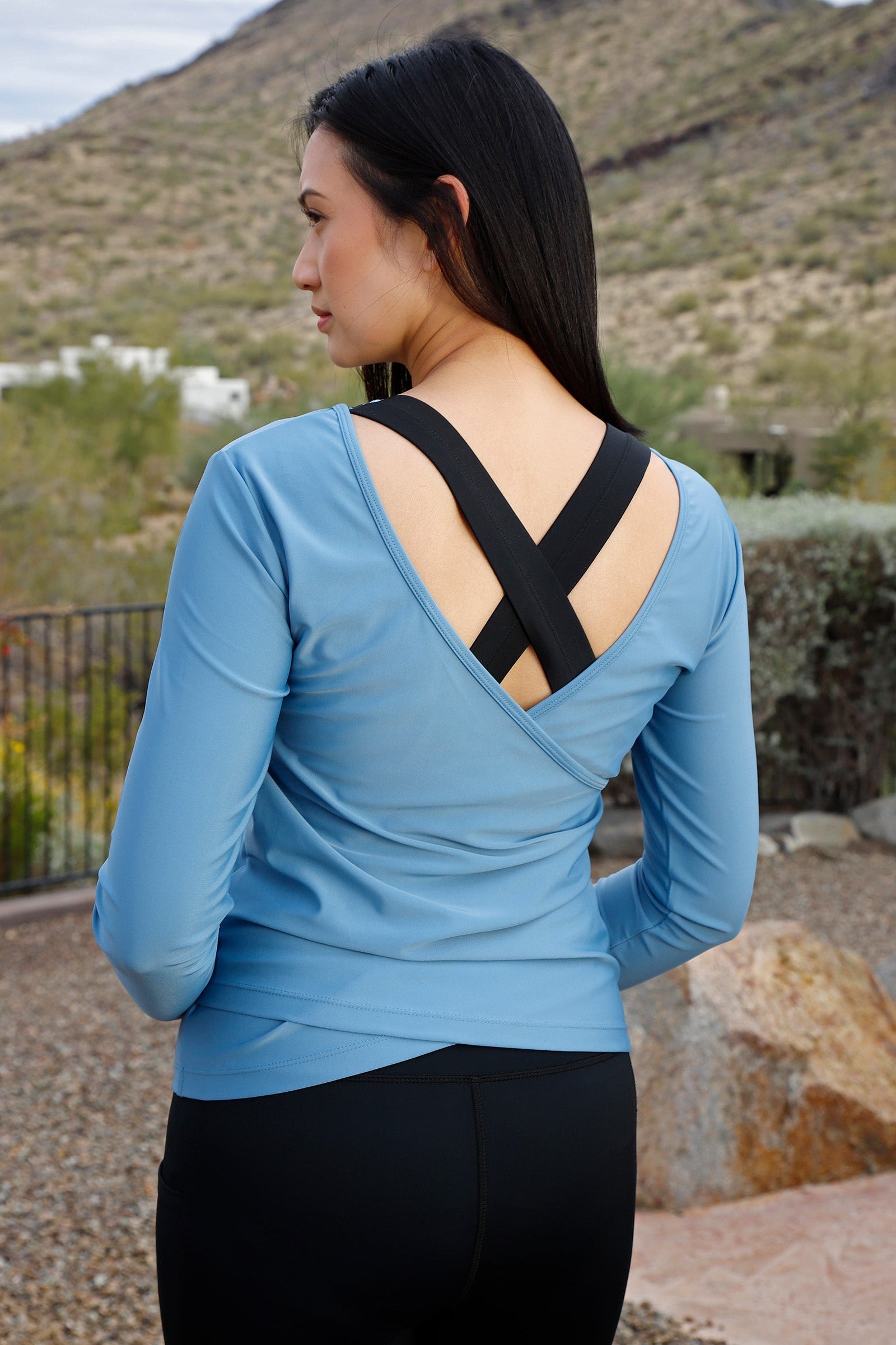 Women's Long Sleeve Reverse Neck Sun & Swim Shirt