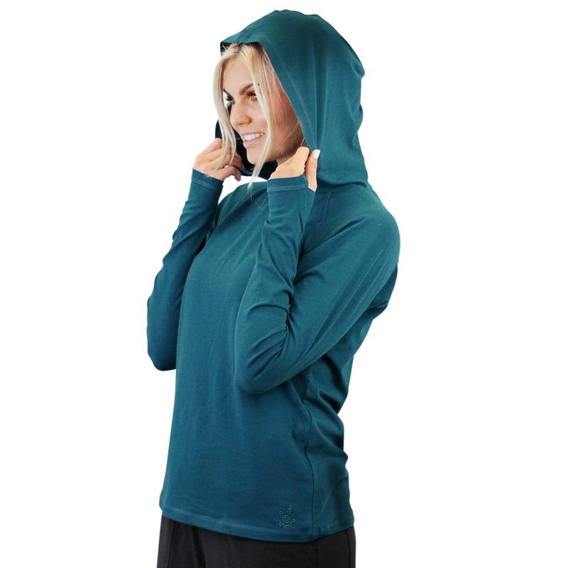 women's everyday hoodie in deep teal|deep-teal