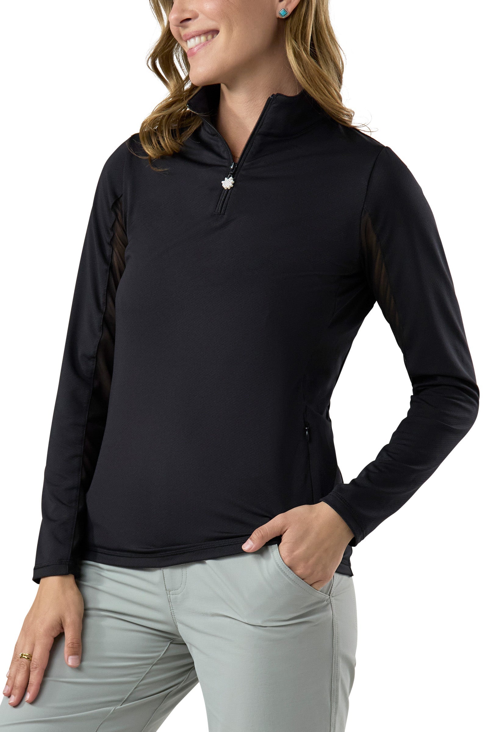 Women's Quarter Zip Vented Sun Shirt