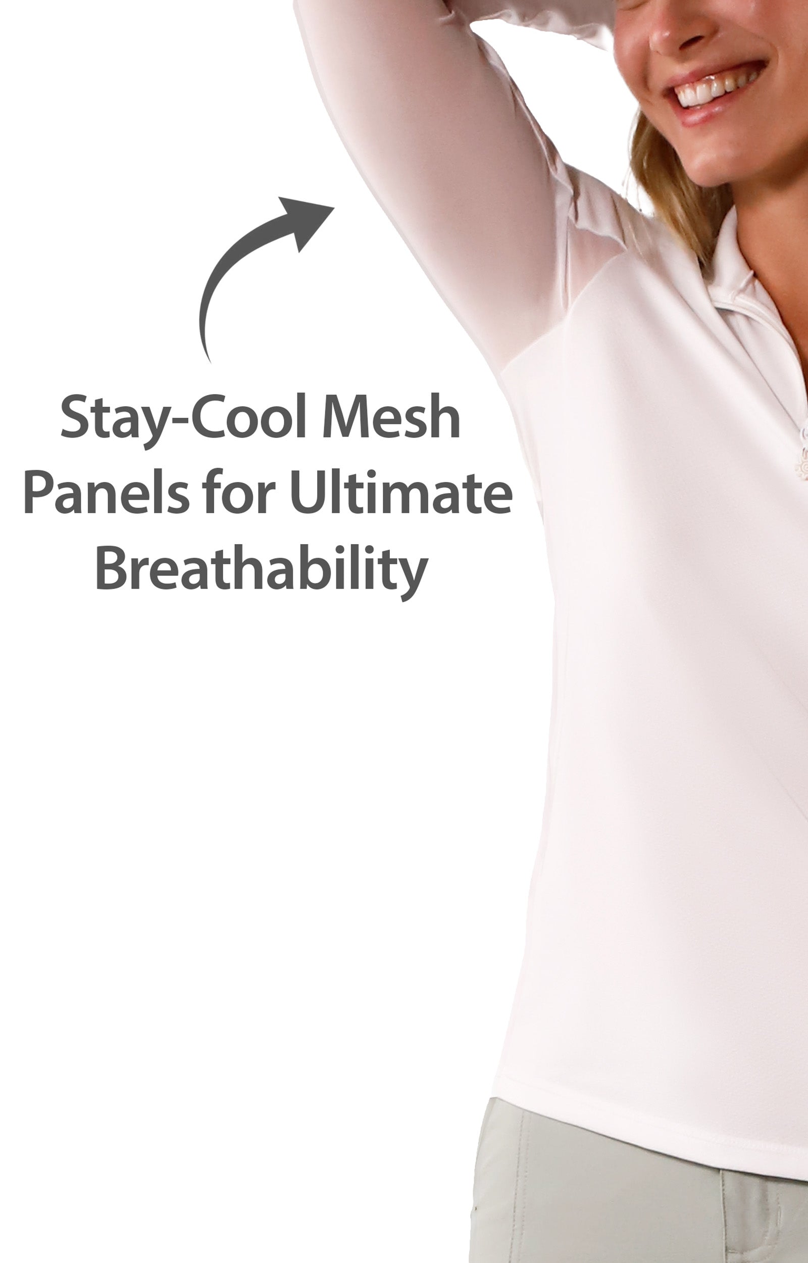 Women's Quarter Zip Vented Sun Shirt