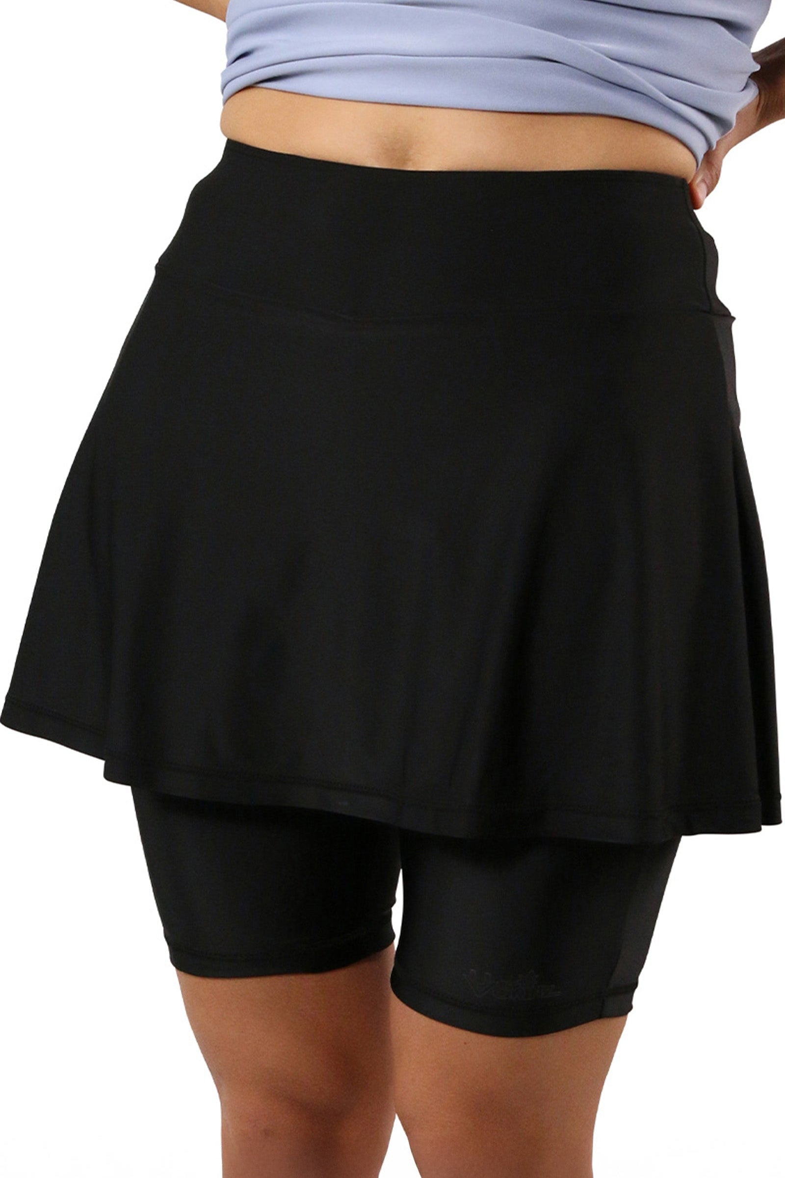 women skirted swim jammerz|black