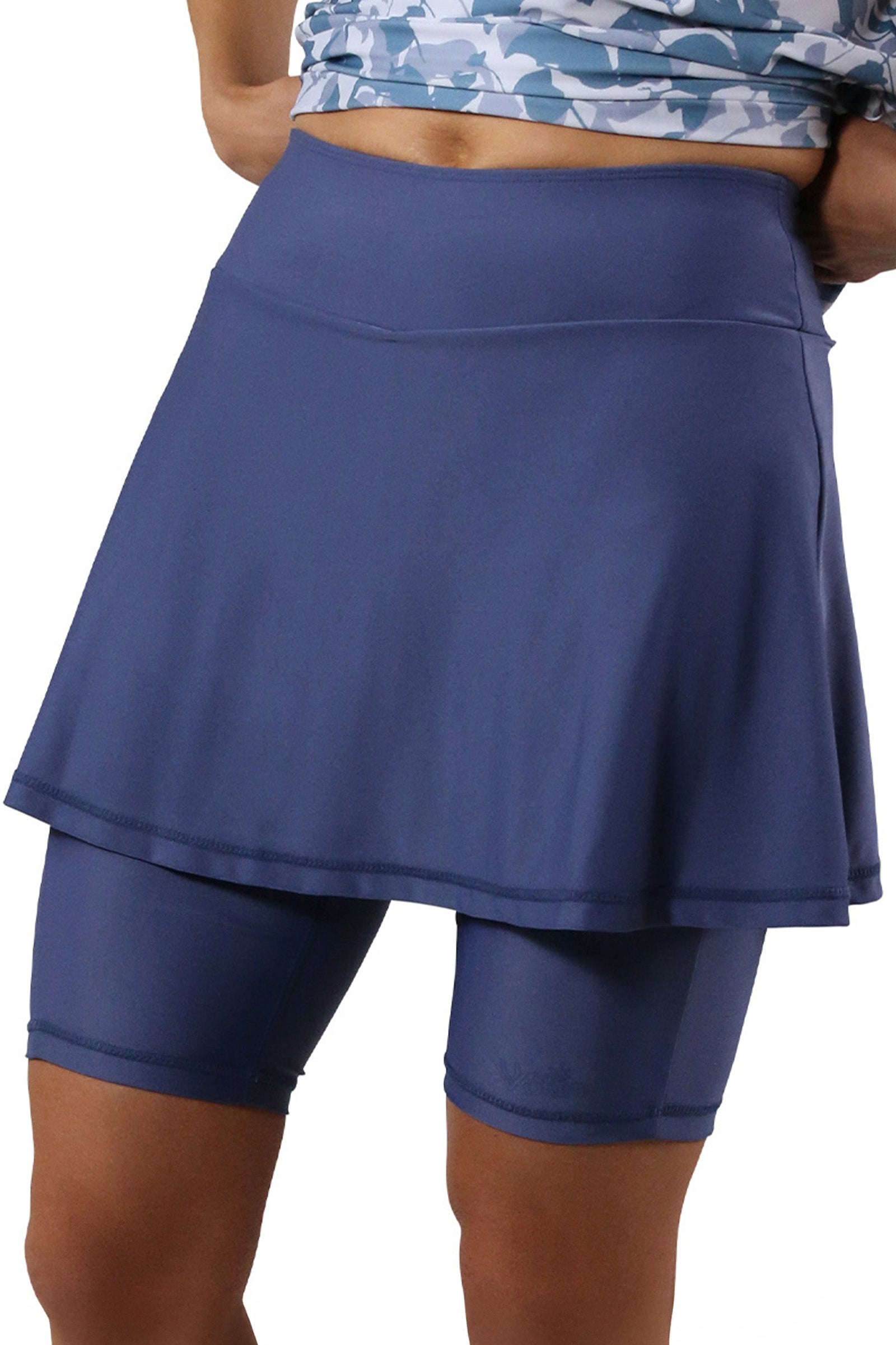 women skirted swim jammerz|washed-navy
