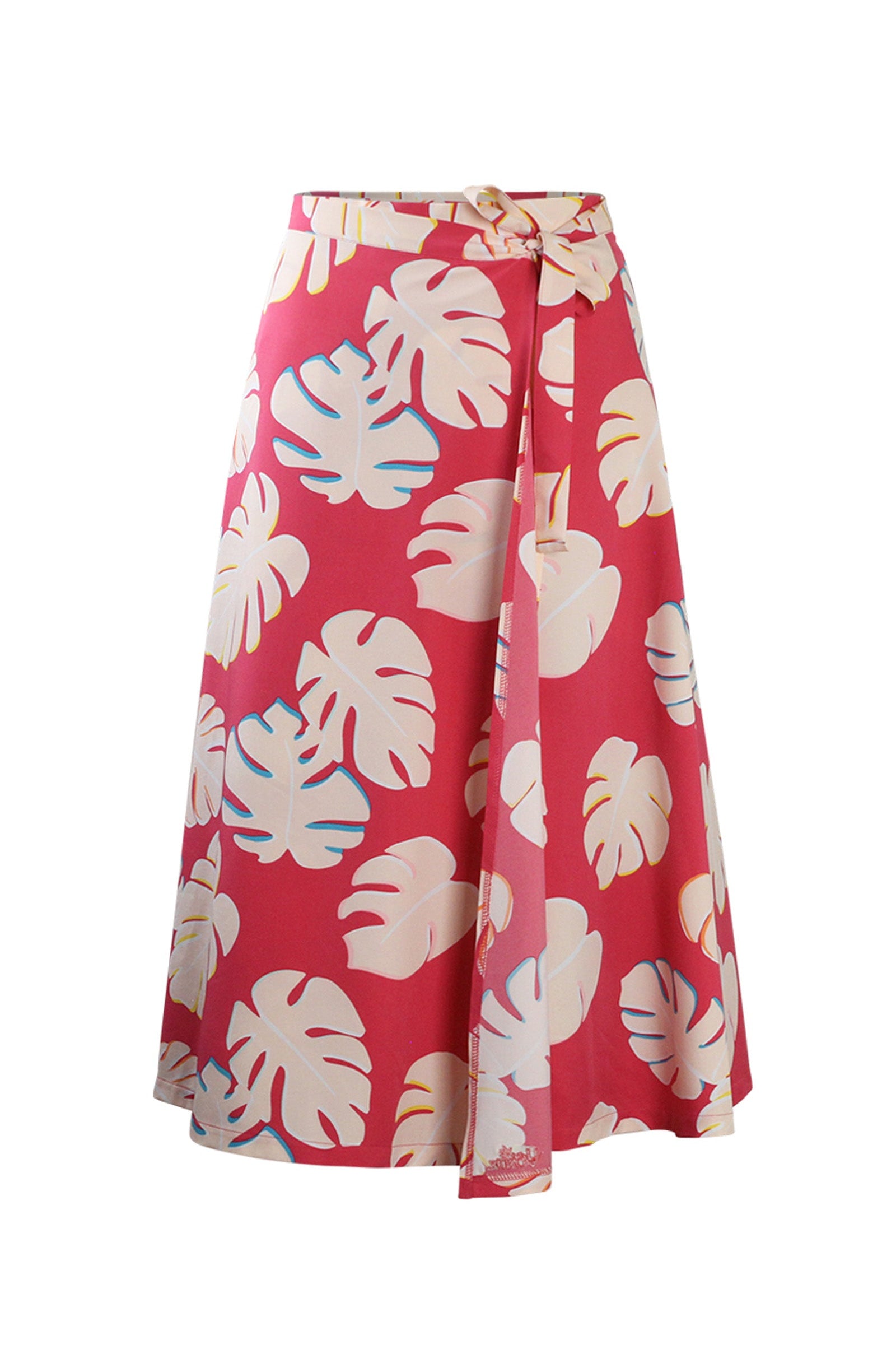 Women's Wrap Skirt in Berry Flora|berry-flora