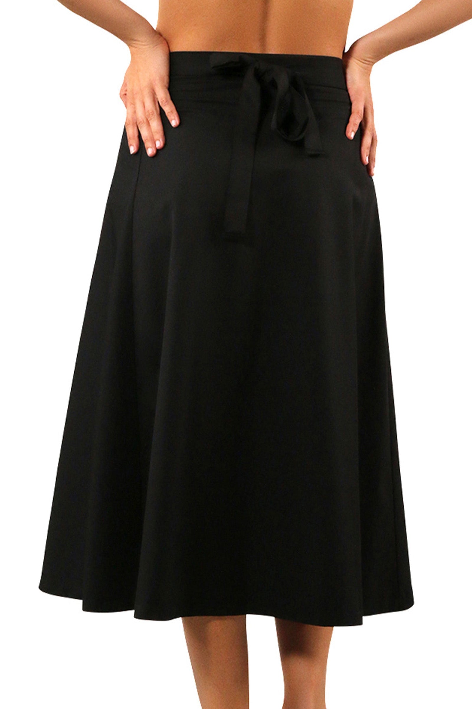 Women's Wrap Skirt in Black|black