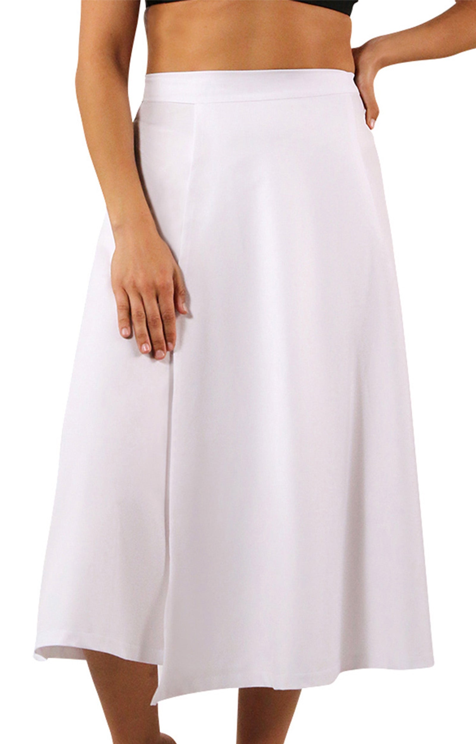 Women's Wrap Skirt in White|white