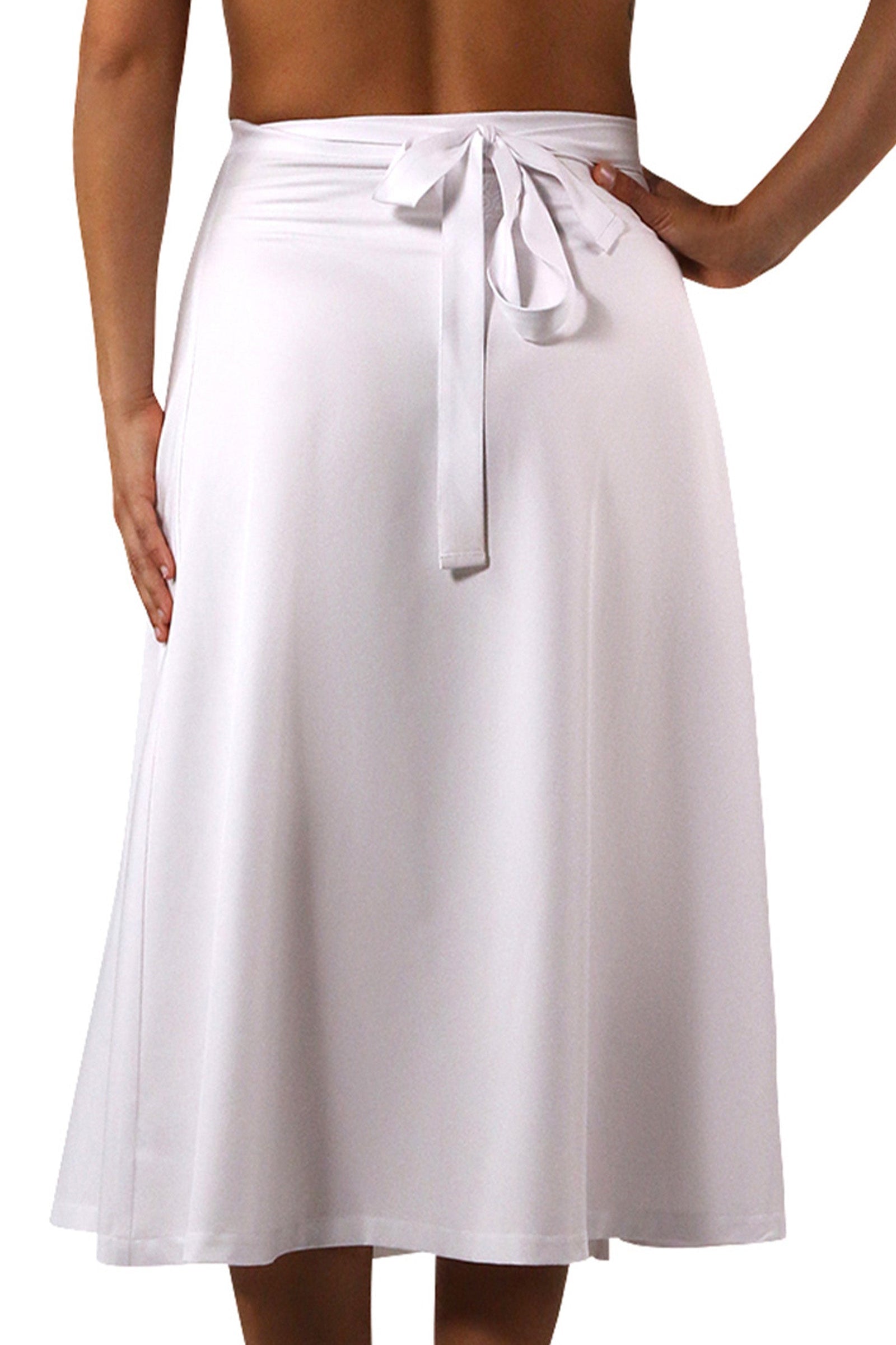 Women's Wrap Skirt in White|white
