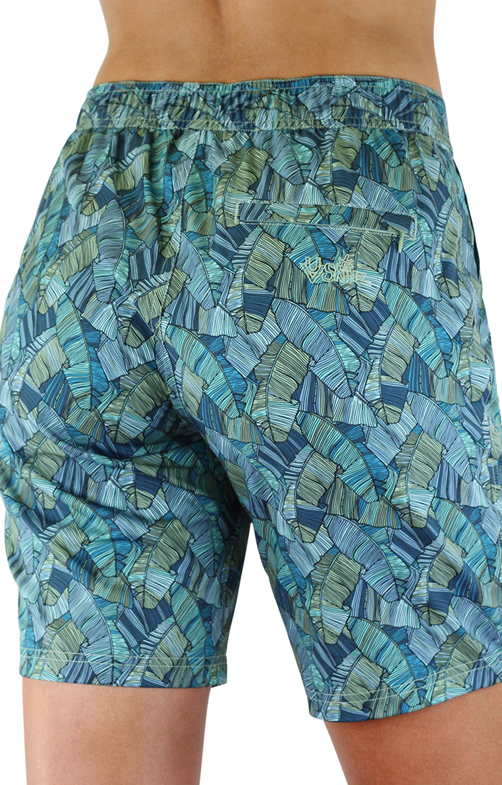 Back View of the Women's Board Shorts in Antigua Fan|antigua-fan