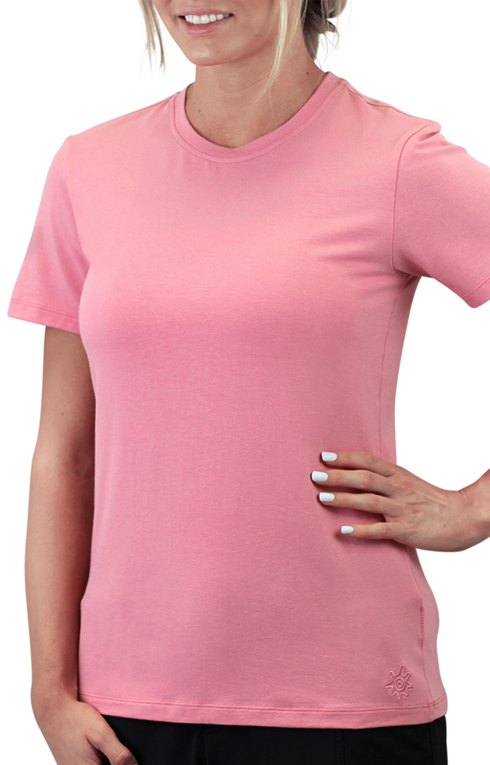 women's UPF 50+ shirt in wild rose|wild-rose