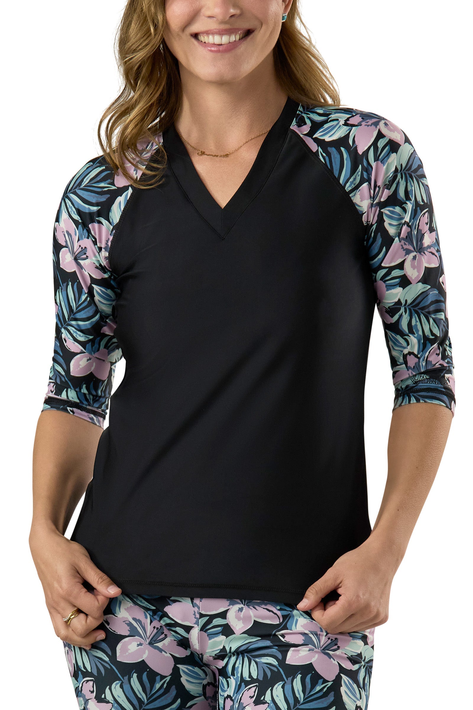 Women's V-Neck Sun & Swim Shirt