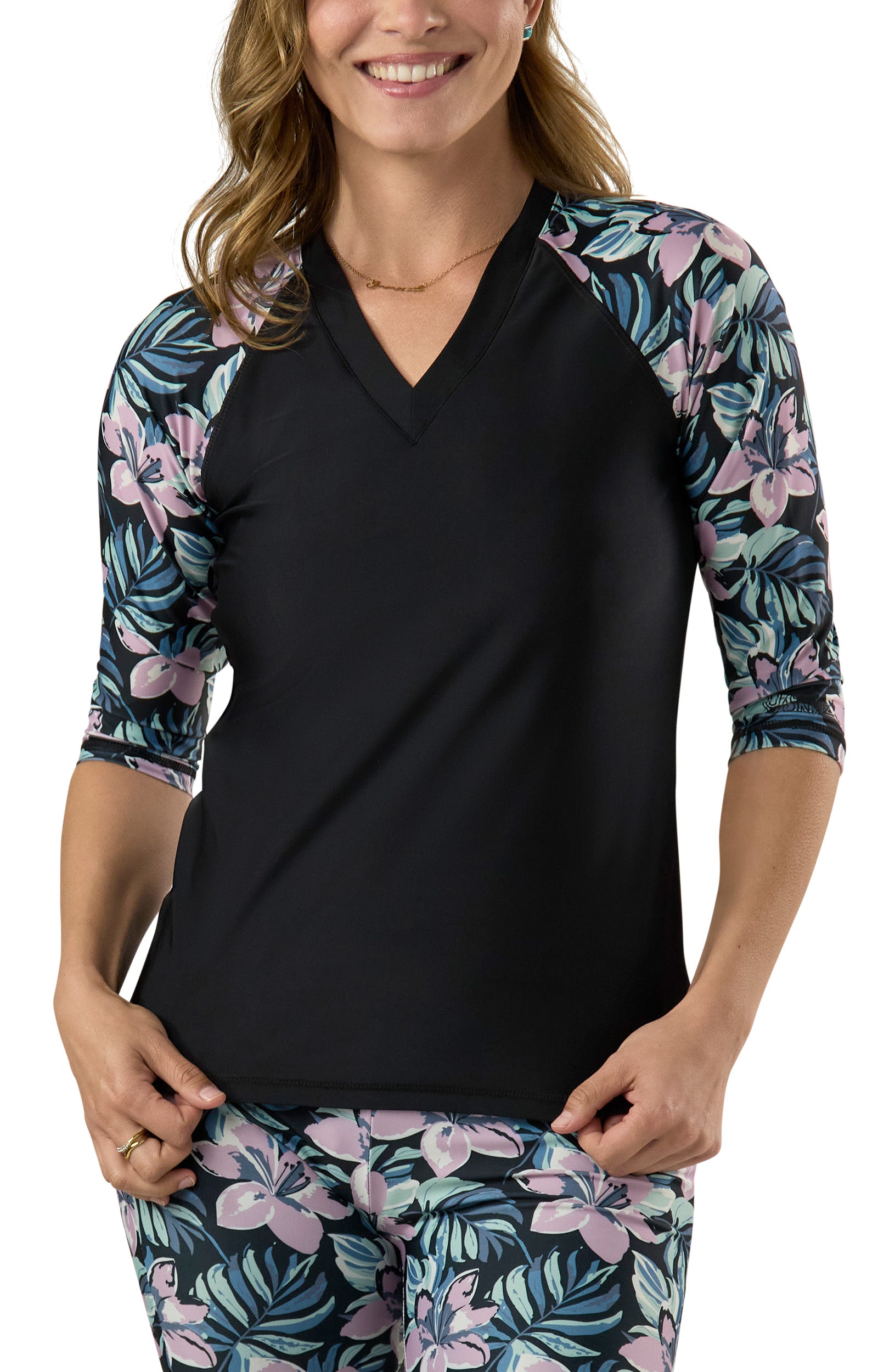 Women's V-Neck Sun & Swim Shirt