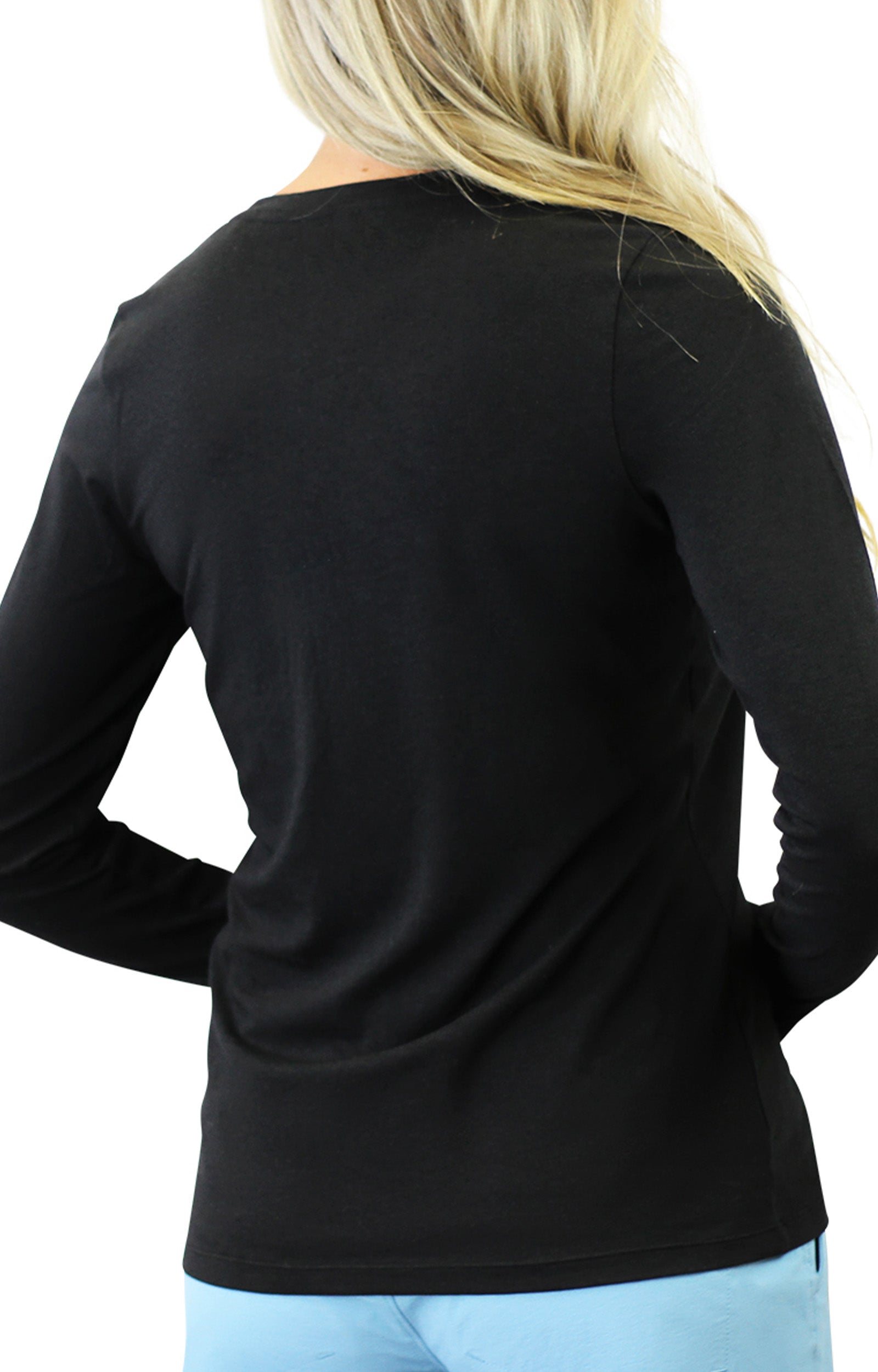 Women's Long Sleeve Everyday Tee in Black|black