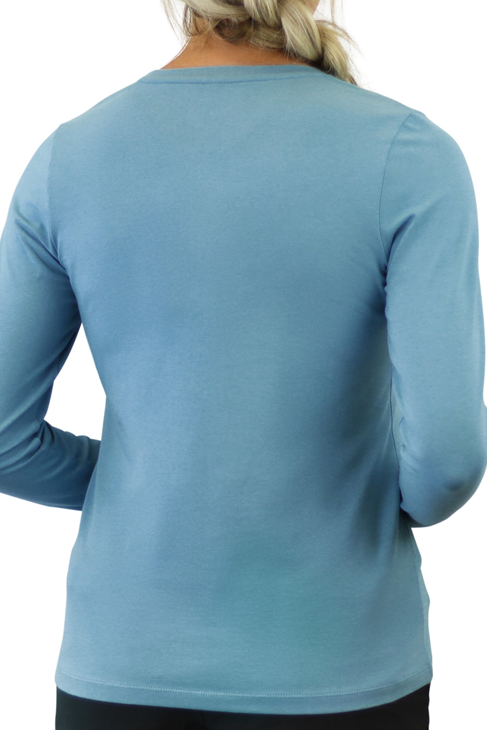 Women's Long Sleeve Everyday Tee in lagoon|lagoon