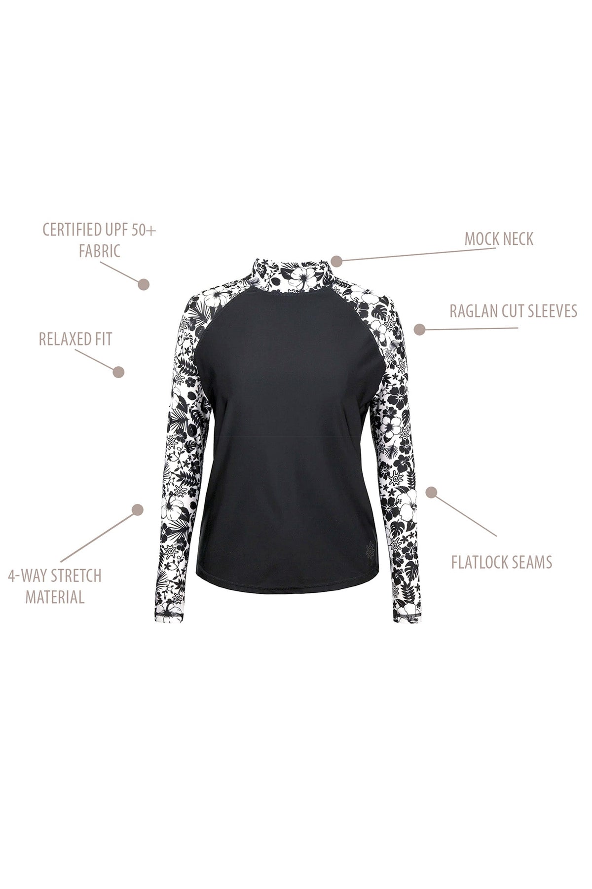 Women's Aloha Long Sleeve Sun & Swim Shirt