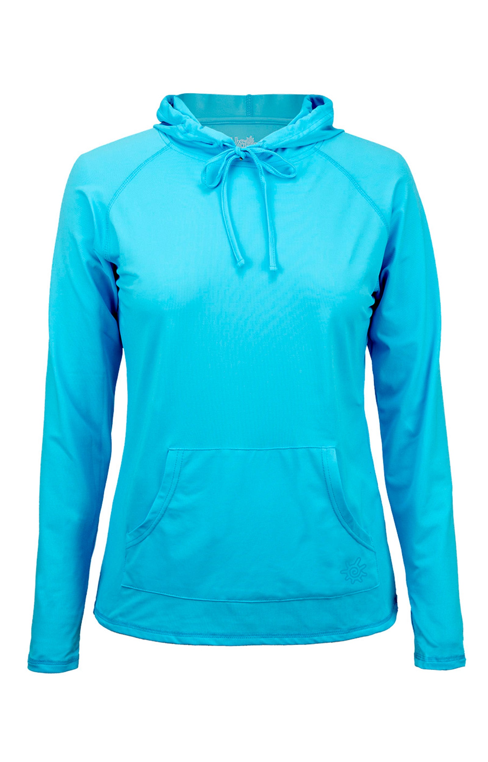 women's pullover hoodie in aqua|aqua