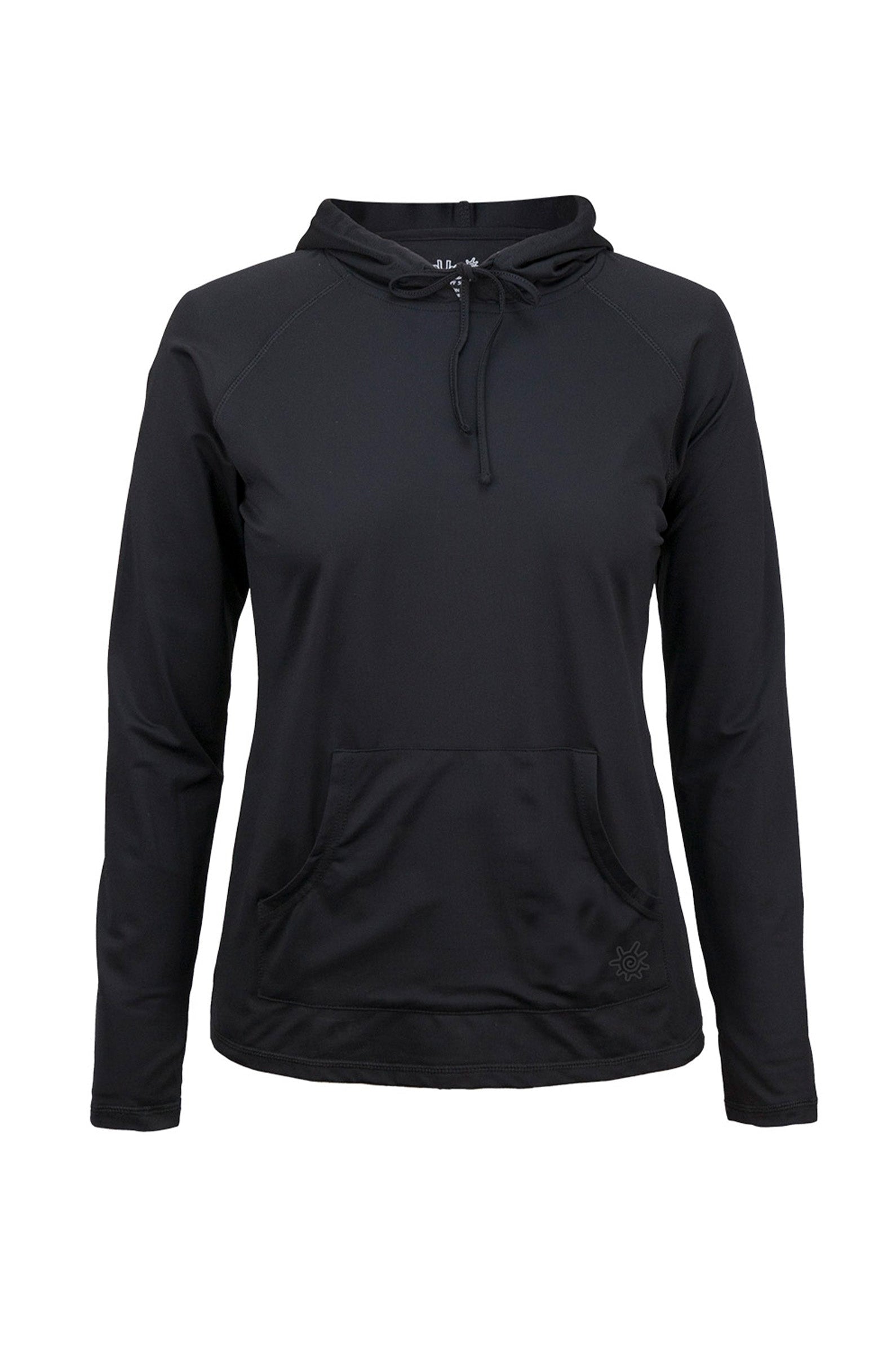 women's pullover hoodie in black|black