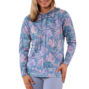 womens pullover hoodie|pastel-palms