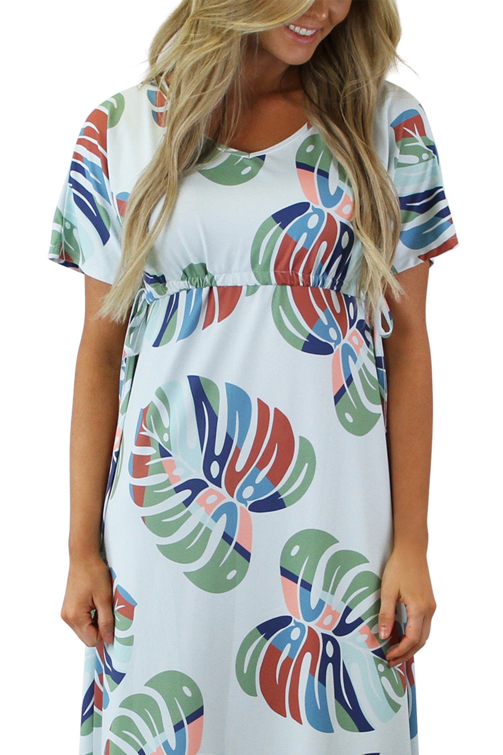front of the women's maxi dress in liana luck|liana-luck
